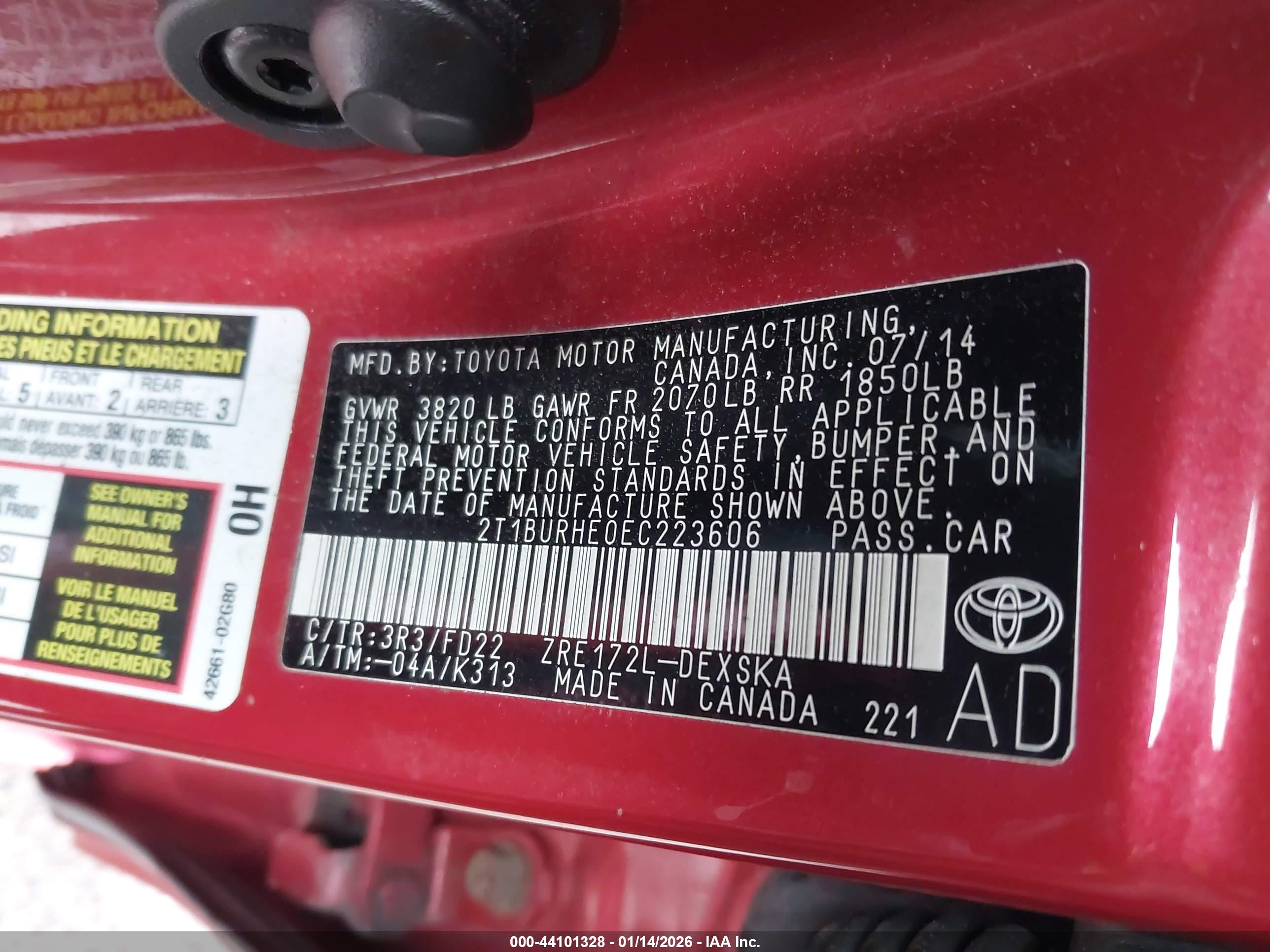 TOYOTA COROLLA image 9