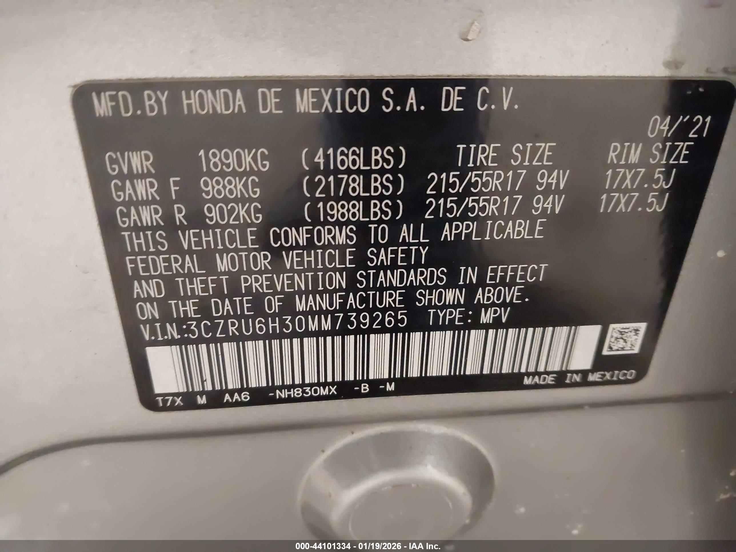 HONDA HR-V image 9