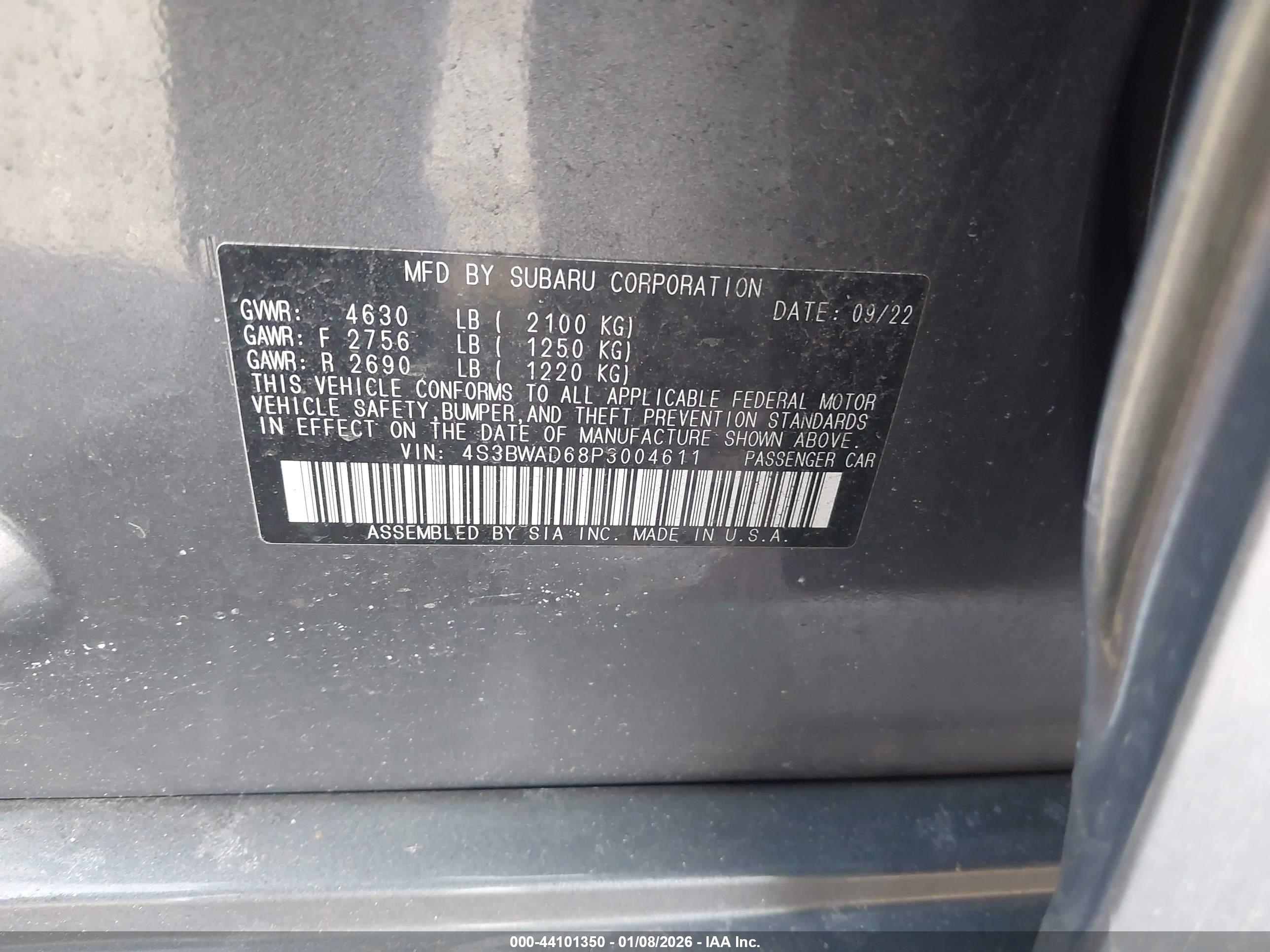 SUBARU LEGACY image 9