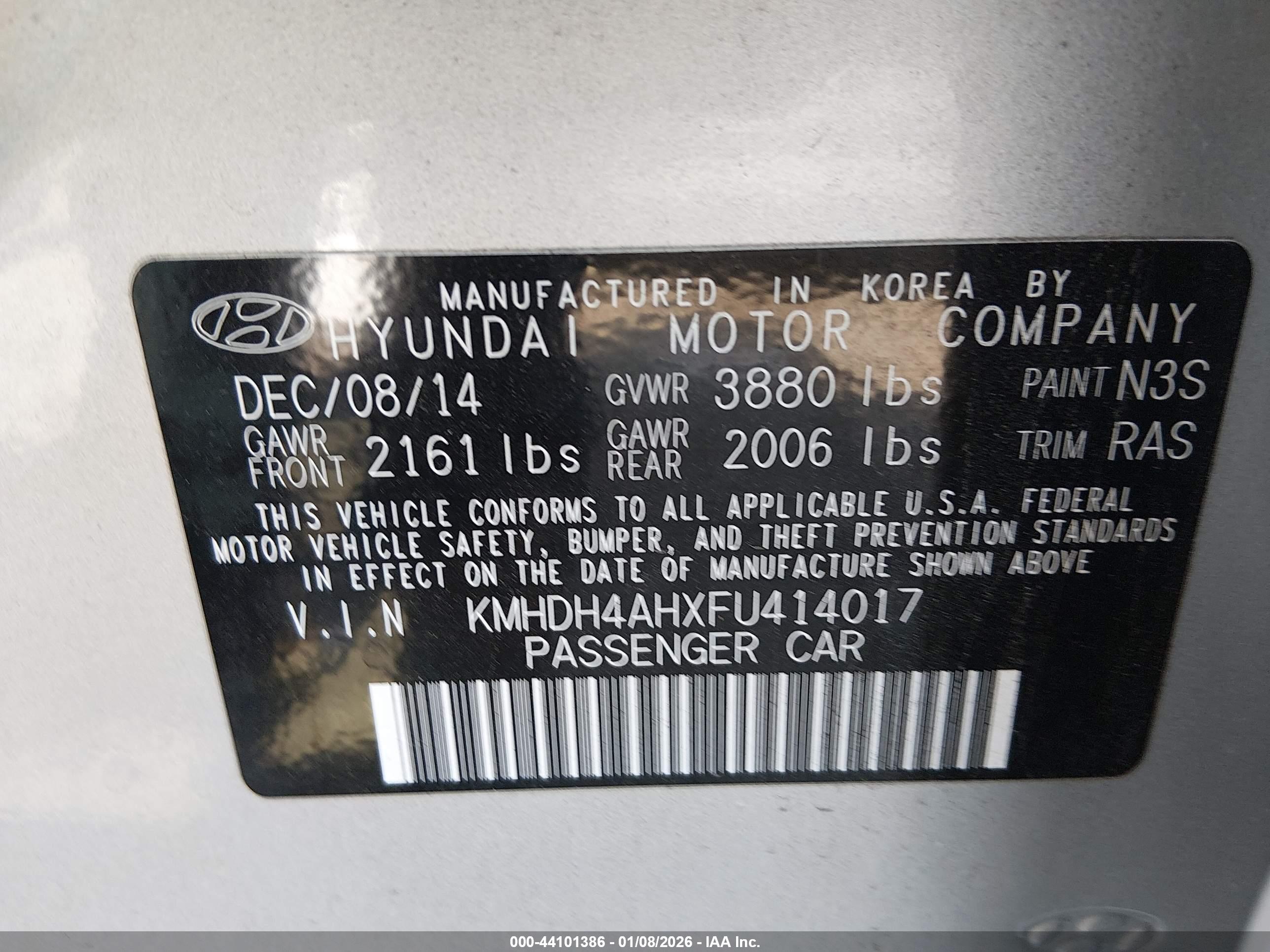 HYUNDAI ELANTRA image 9