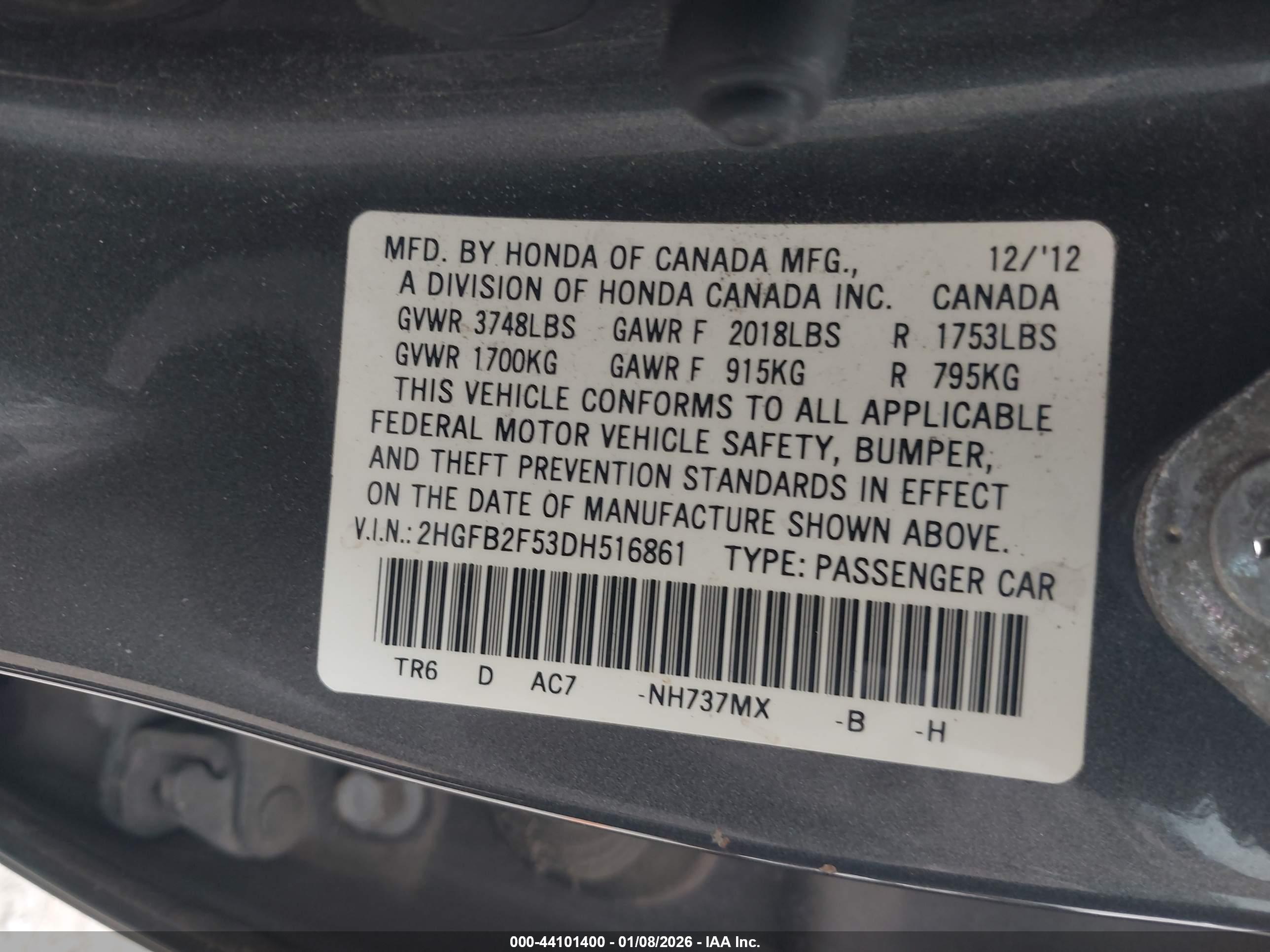 HONDA CIVIC image 9