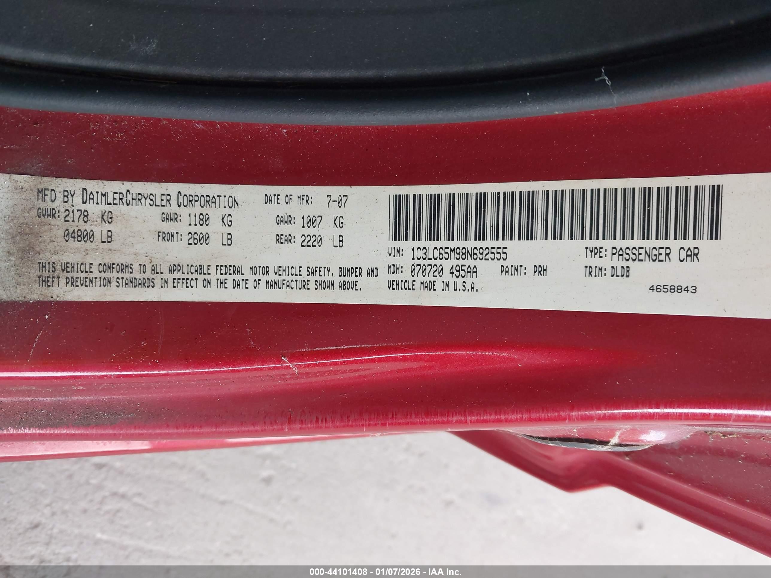 CHRYSLER SEBRING image 9