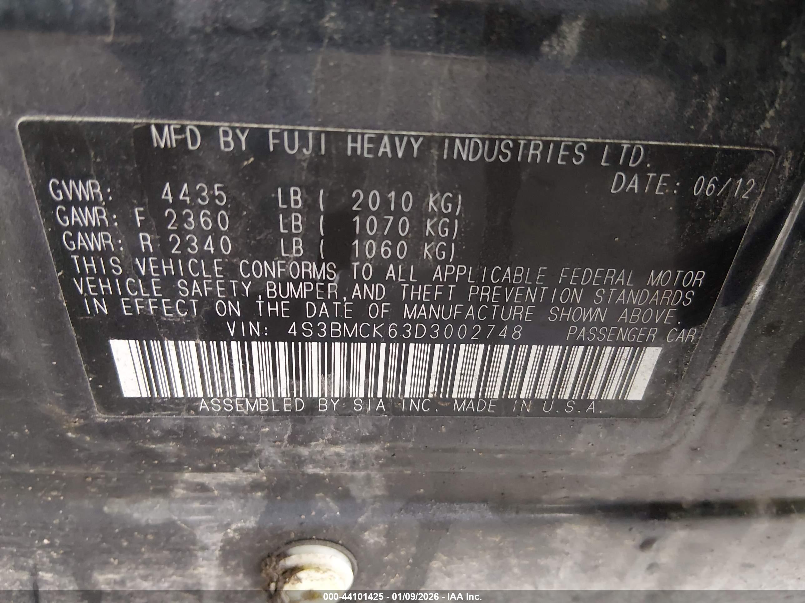 SUBARU LEGACY image 9