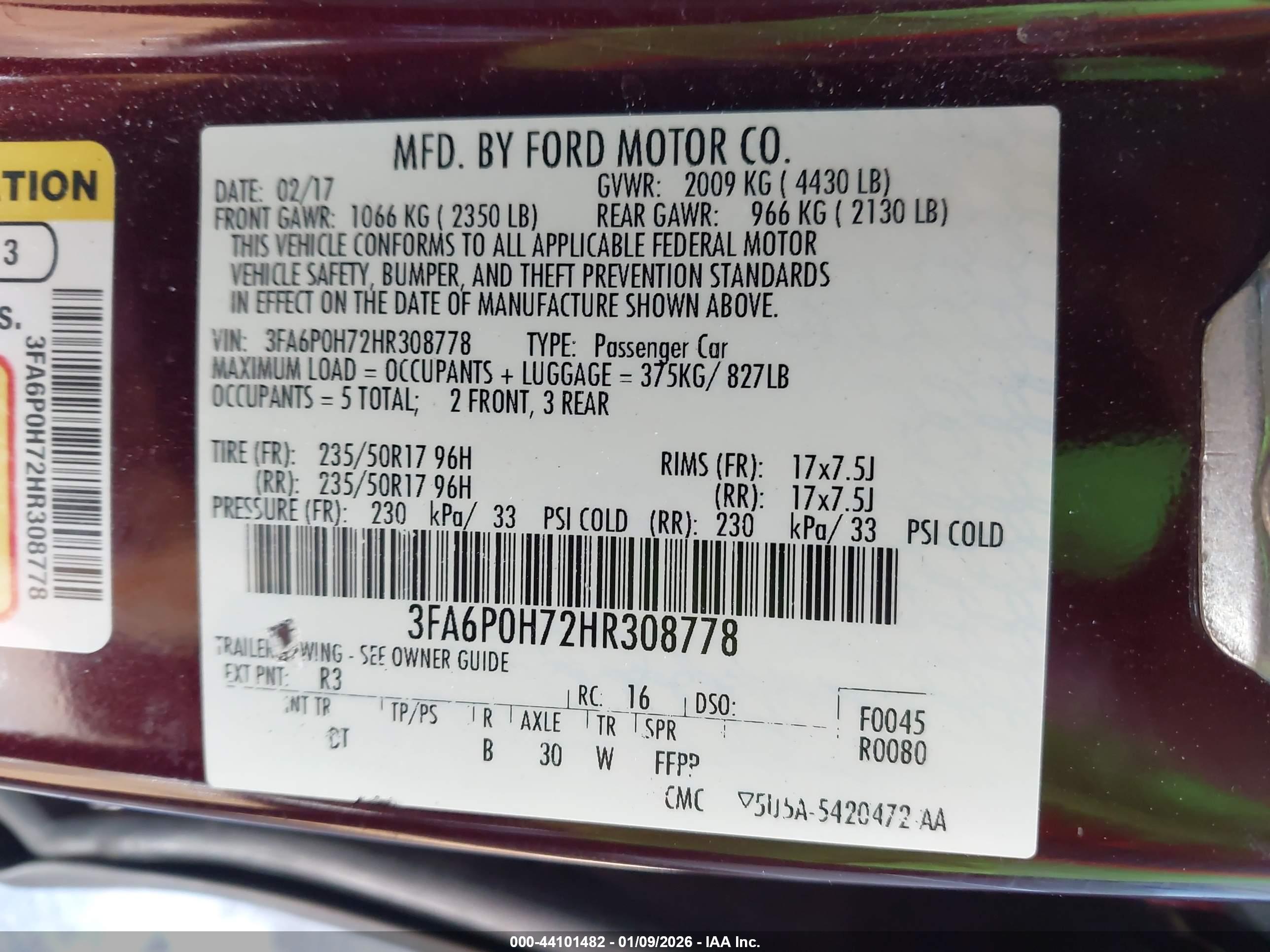 FORD FUSION image 9