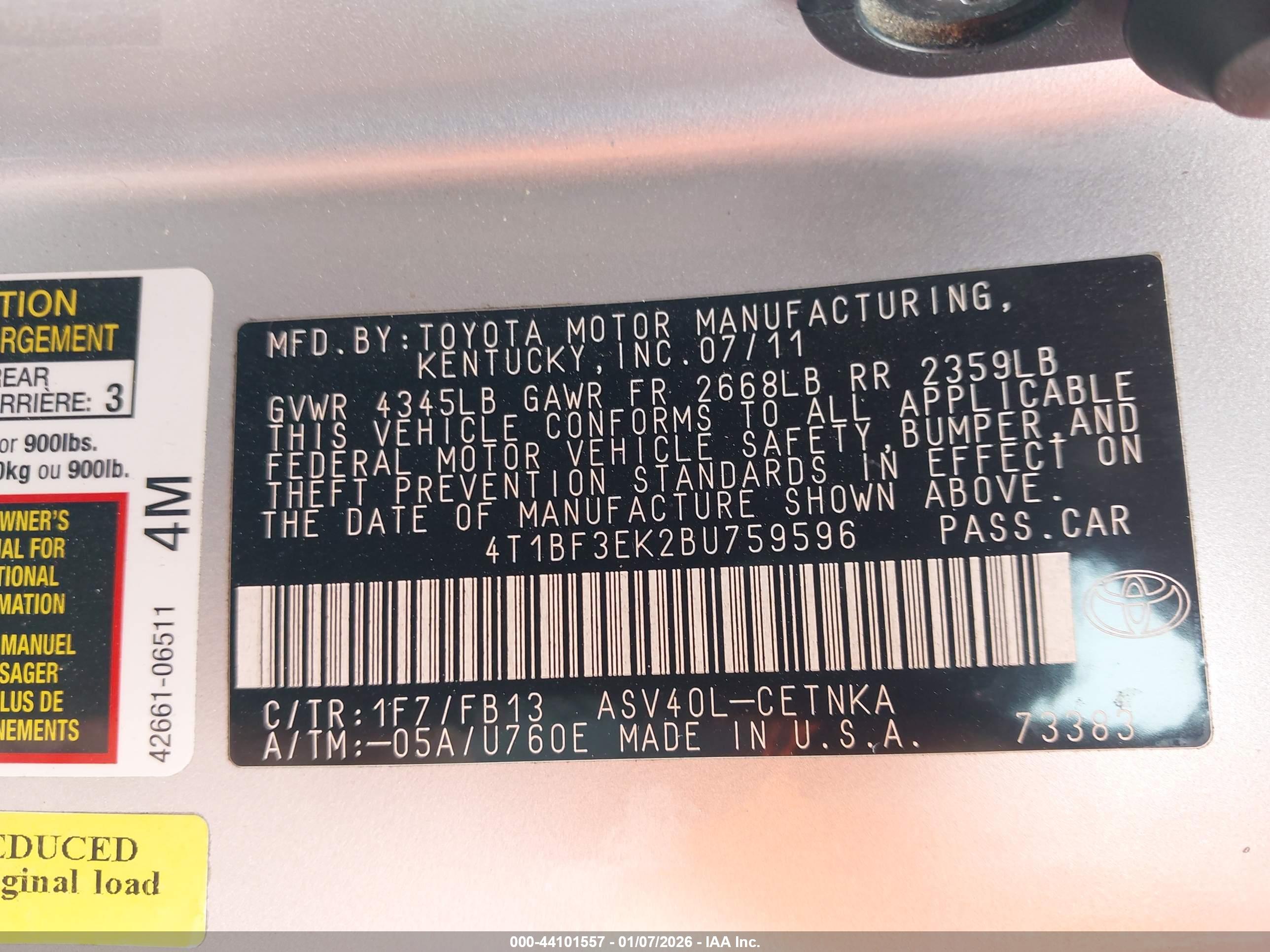 TOYOTA CAMRY image 9