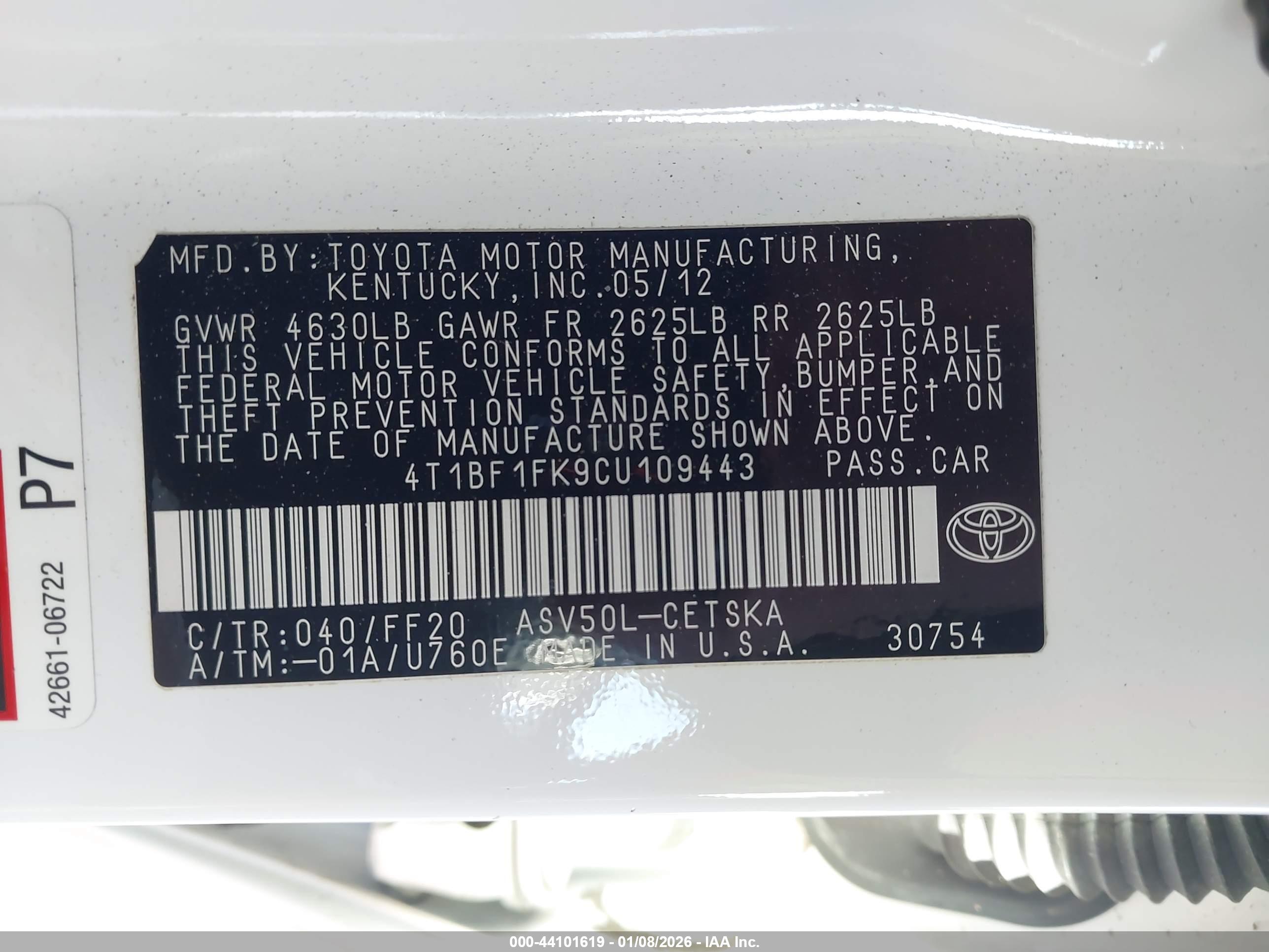 TOYOTA CAMRY image 9