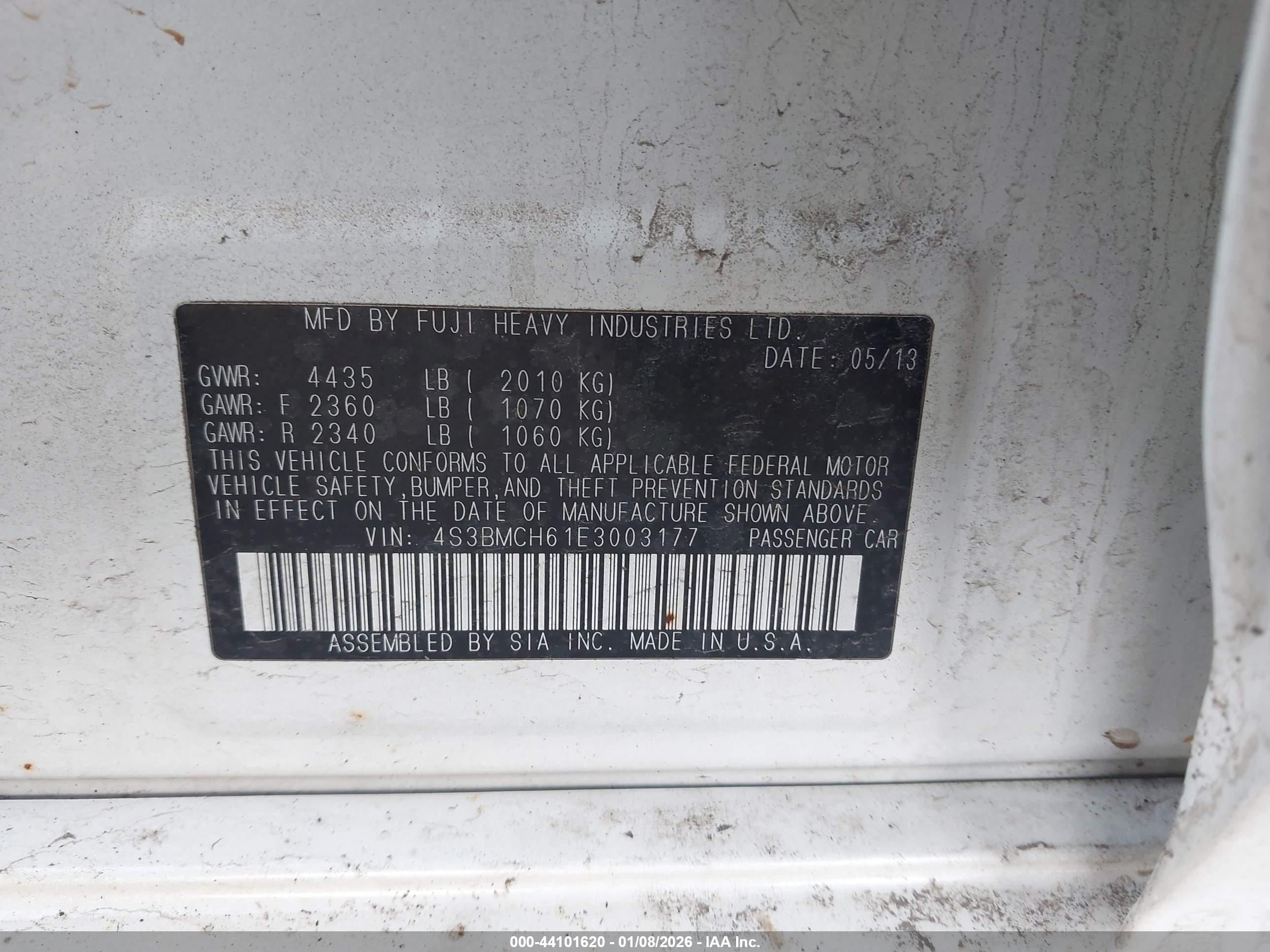 SUBARU LEGACY image 9