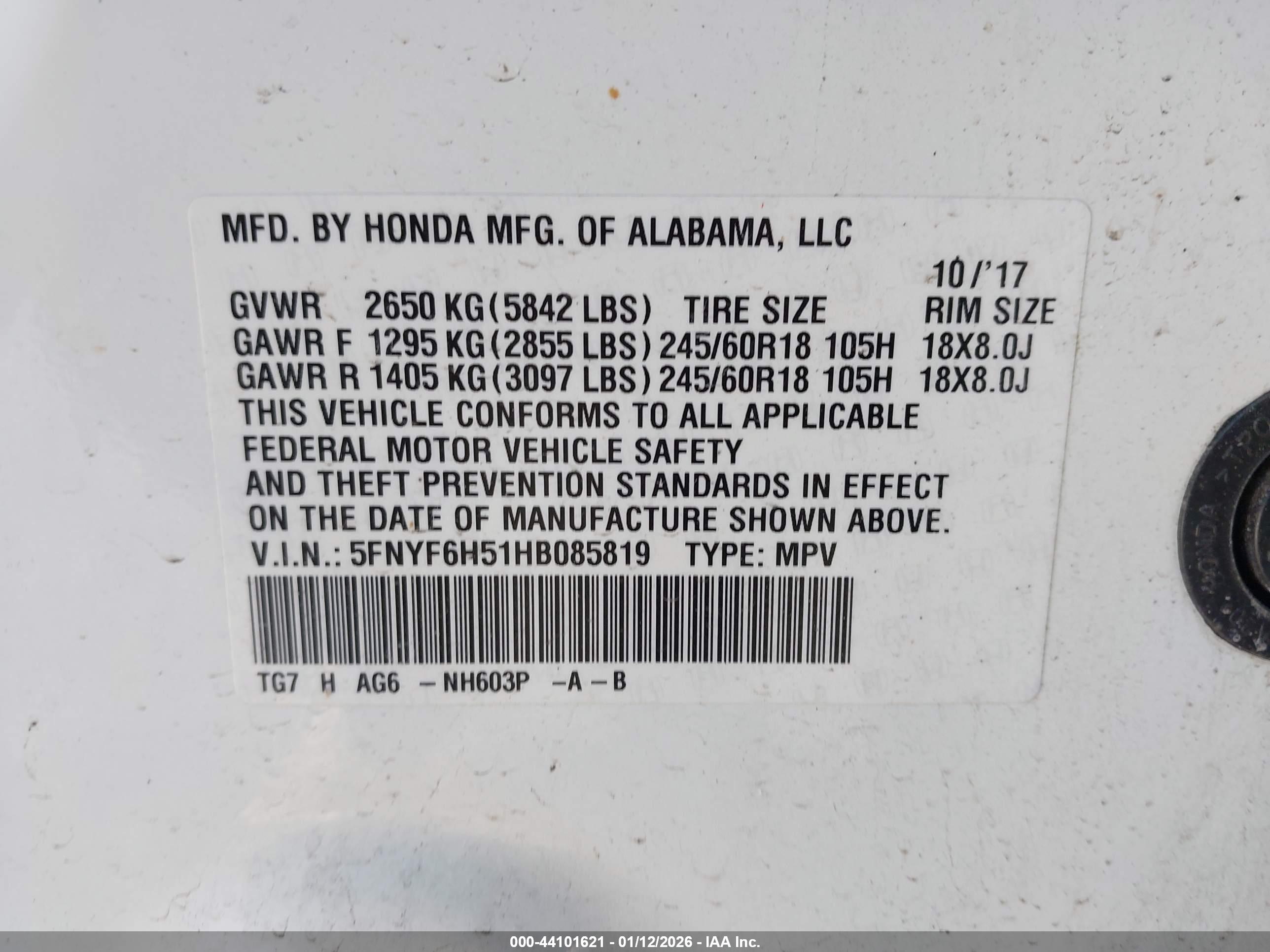 HONDA PILOT image 9