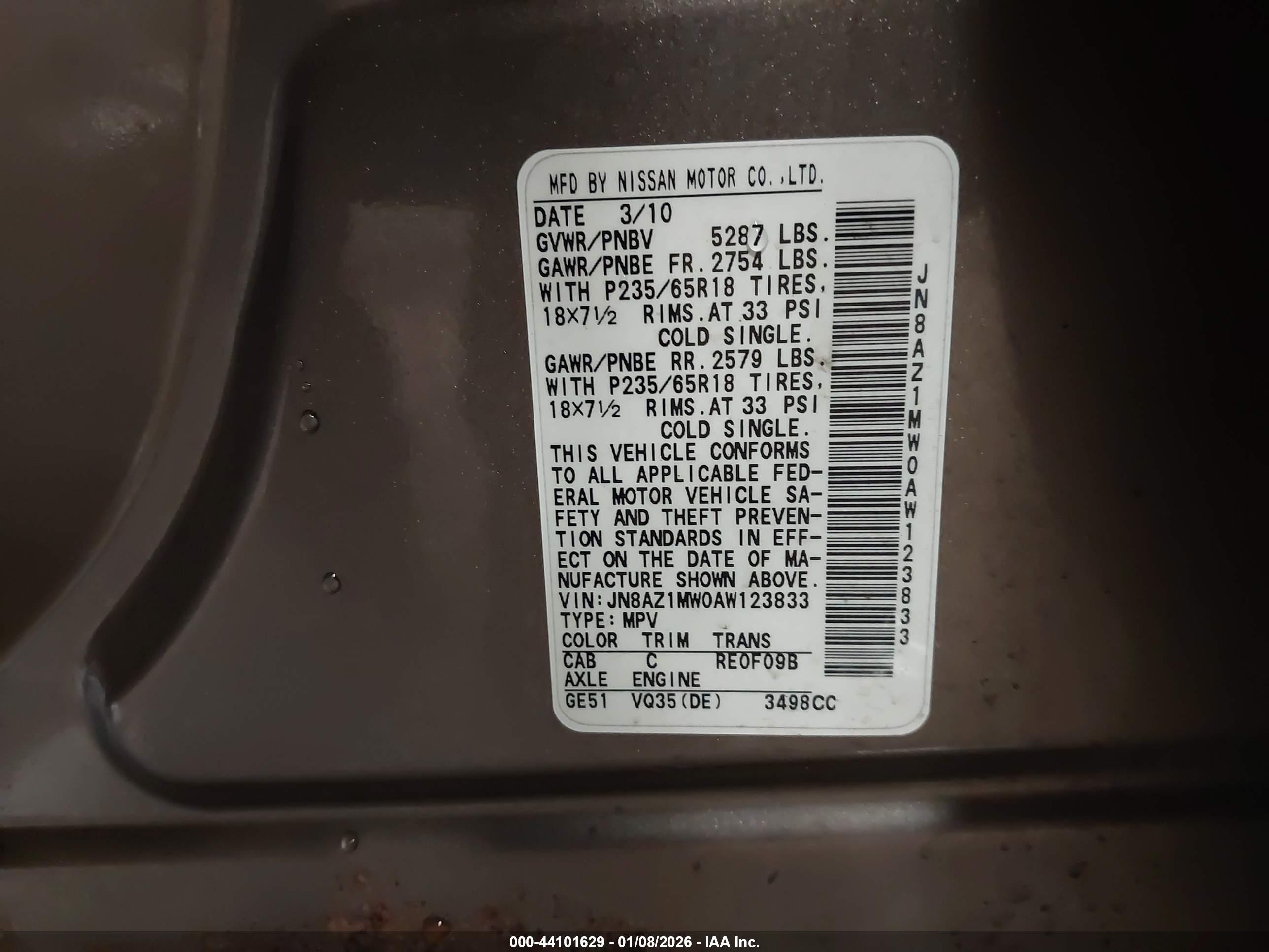 NISSAN MURANO image 9