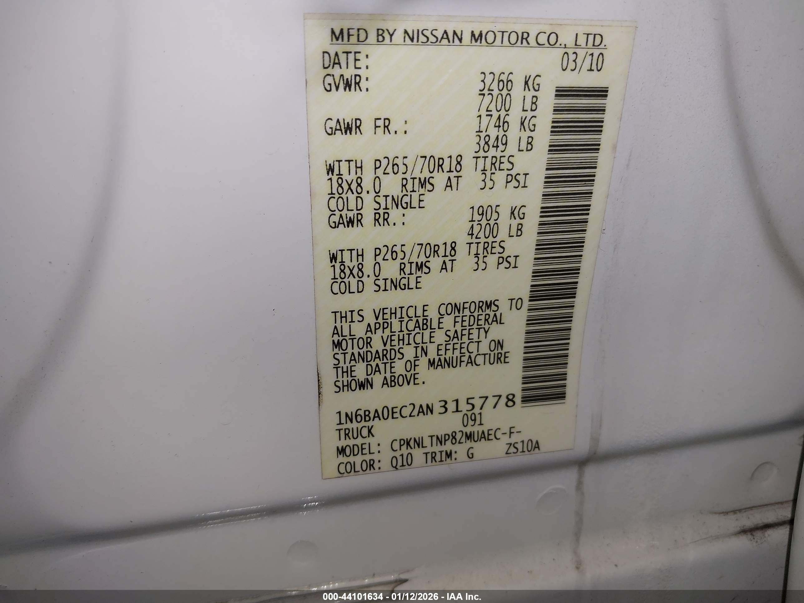 NISSAN TITAN image 9
