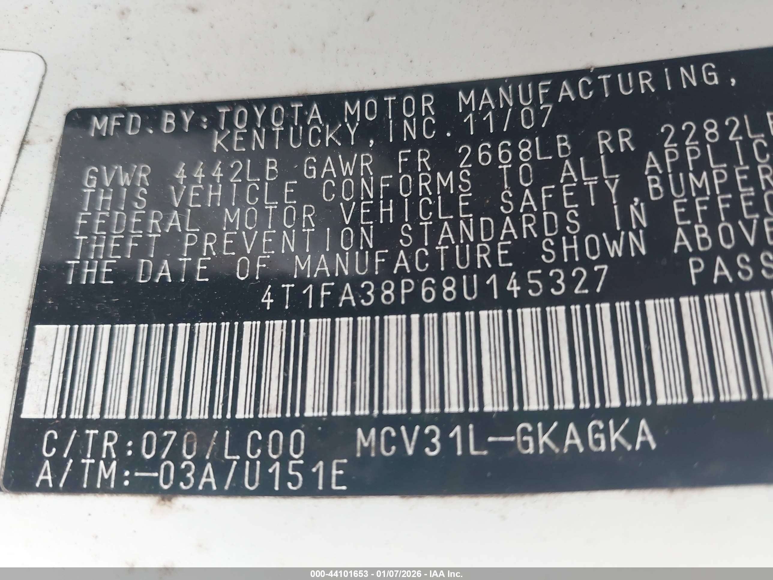 TOYOTA CAMRY image 9