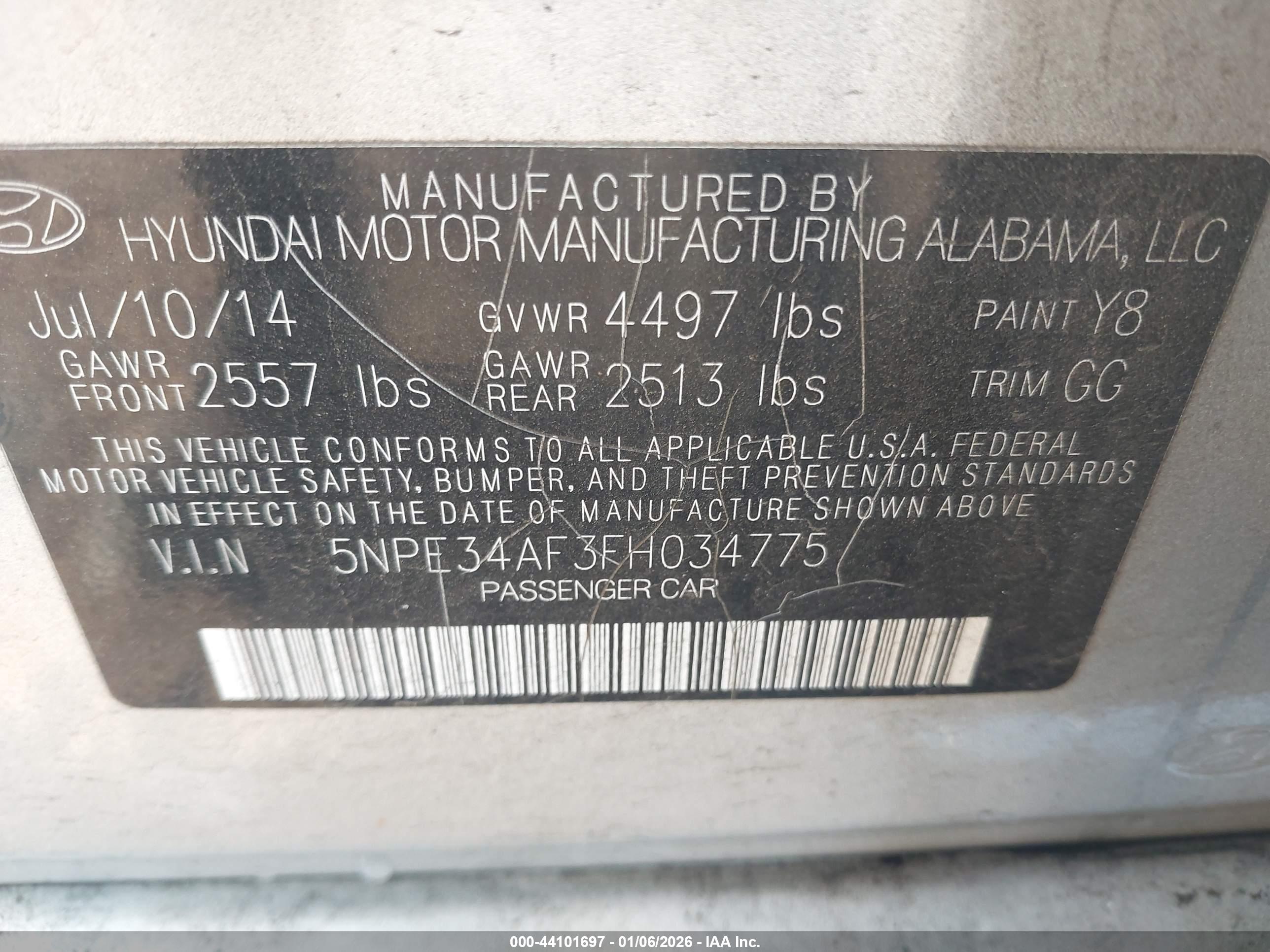 HYUNDAI SONATA image 9
