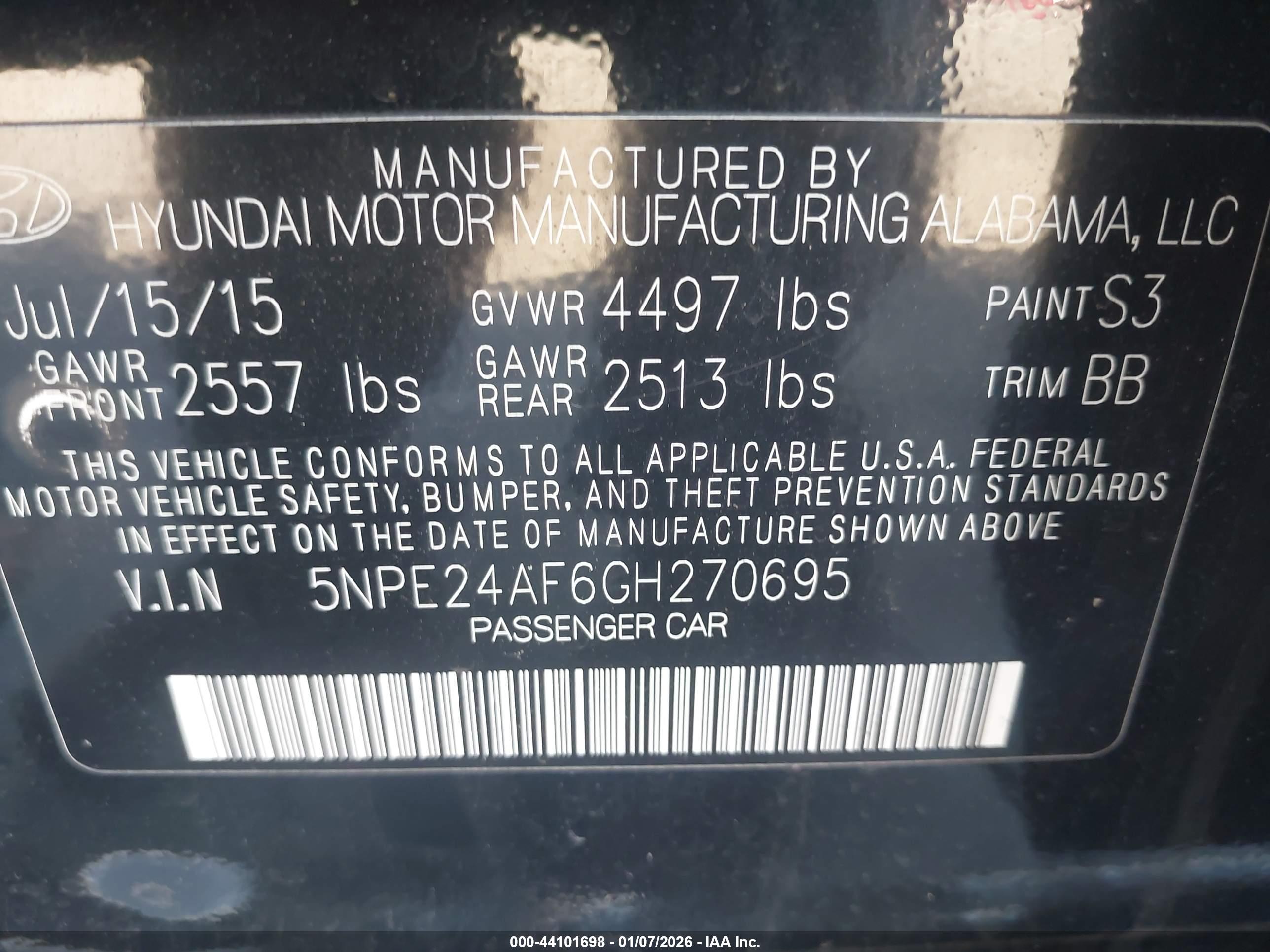 HYUNDAI SONATA image 9