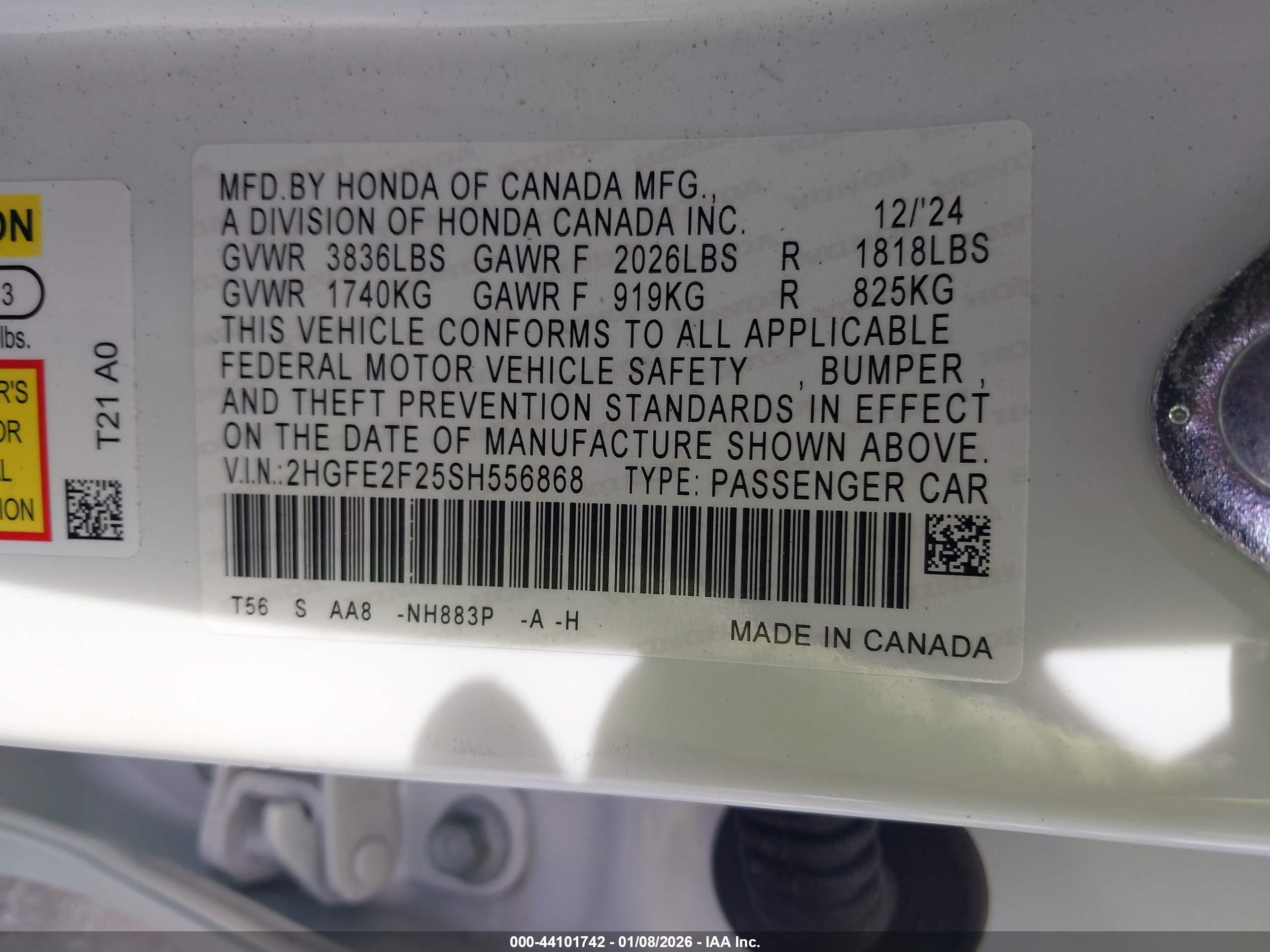 HONDA CIVIC image 9