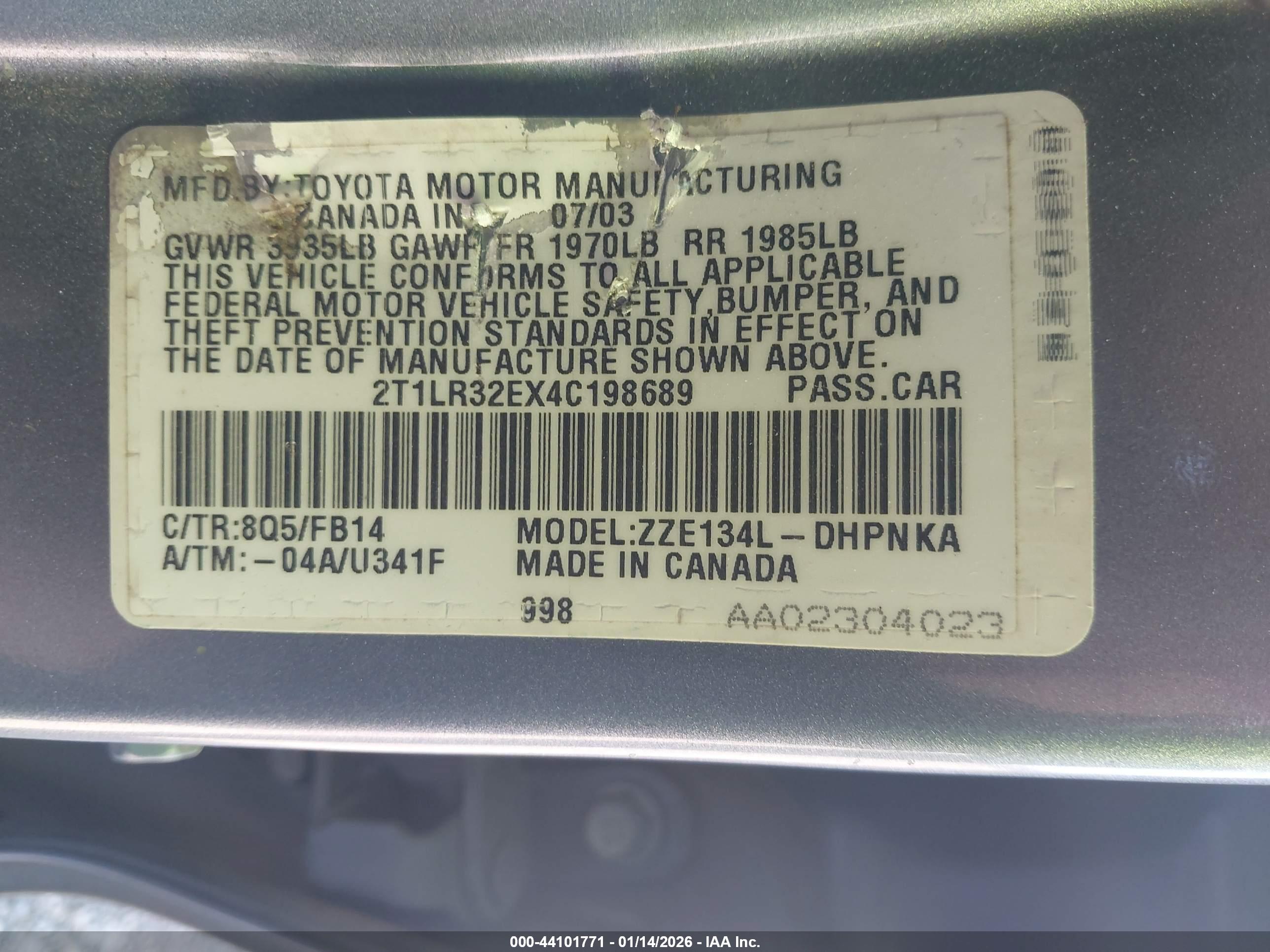 TOYOTA MATRIX image 9