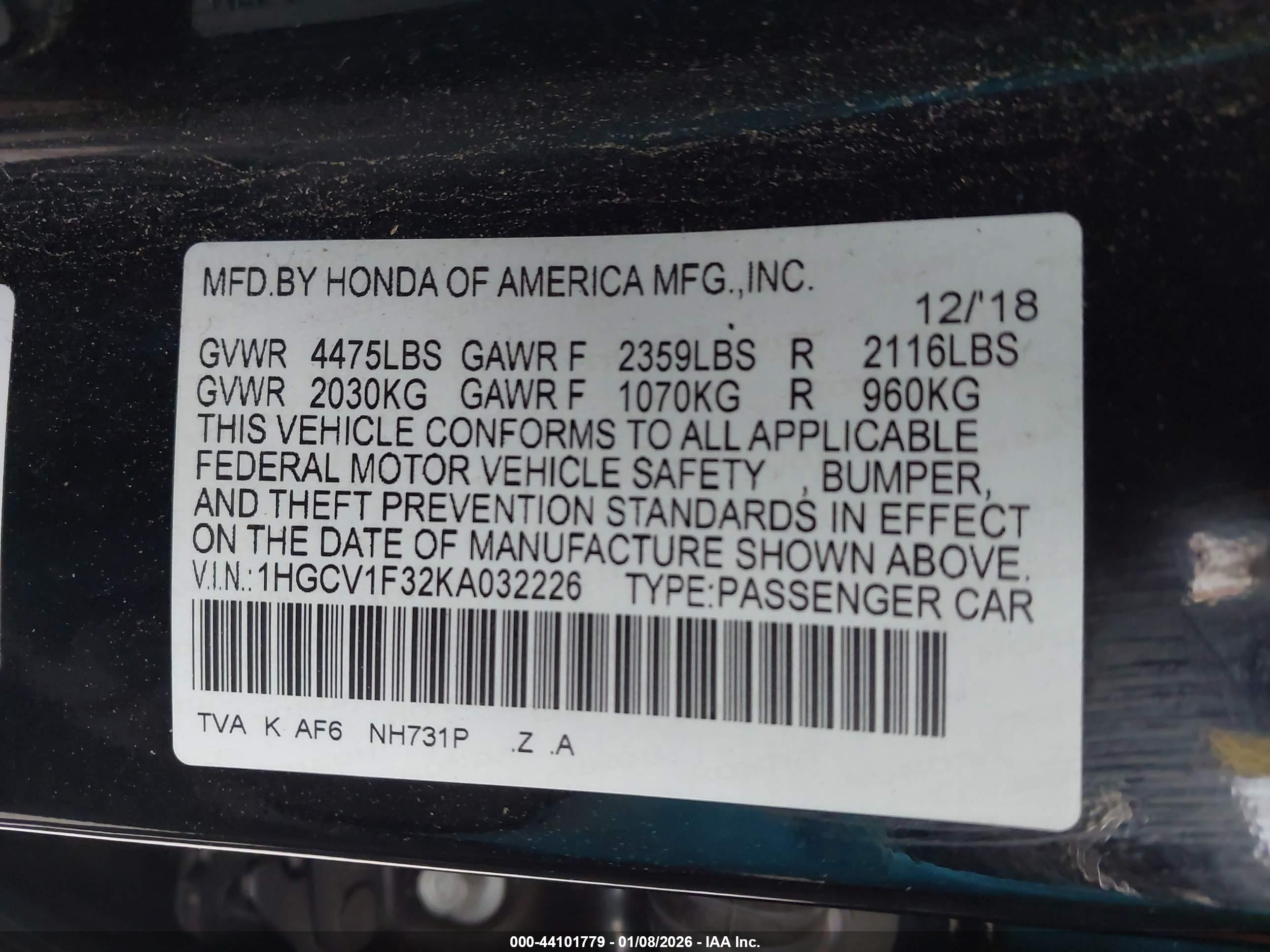HONDA ACCORD image 9