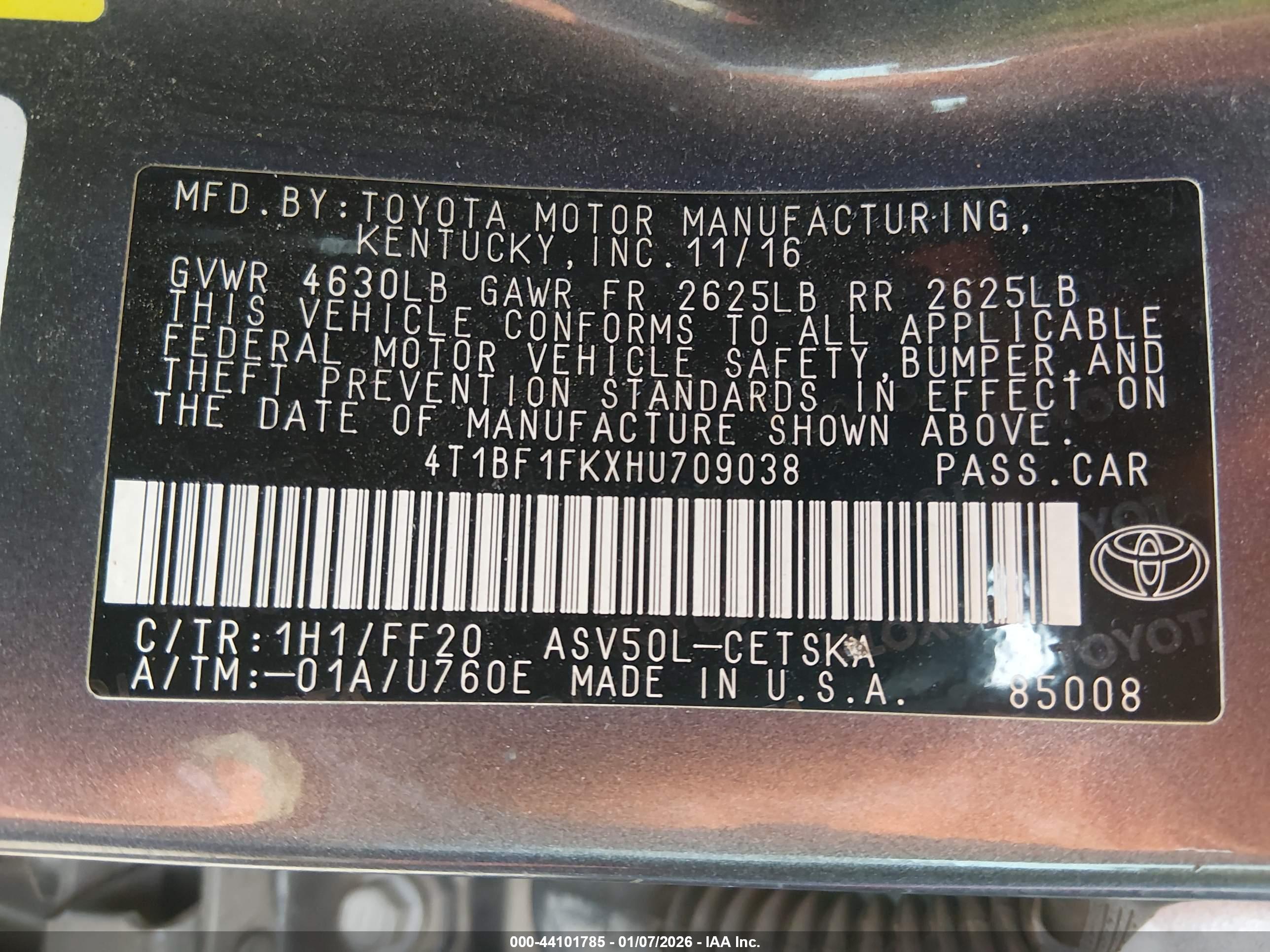 TOYOTA CAMRY image 9