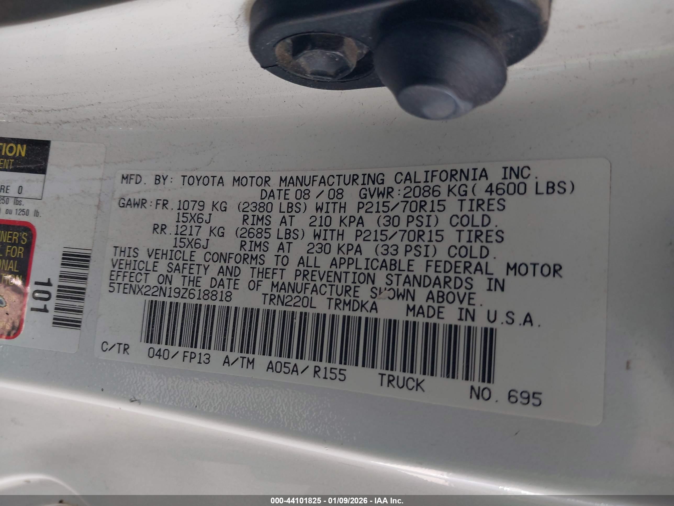 TOYOTA TACOMA image 9