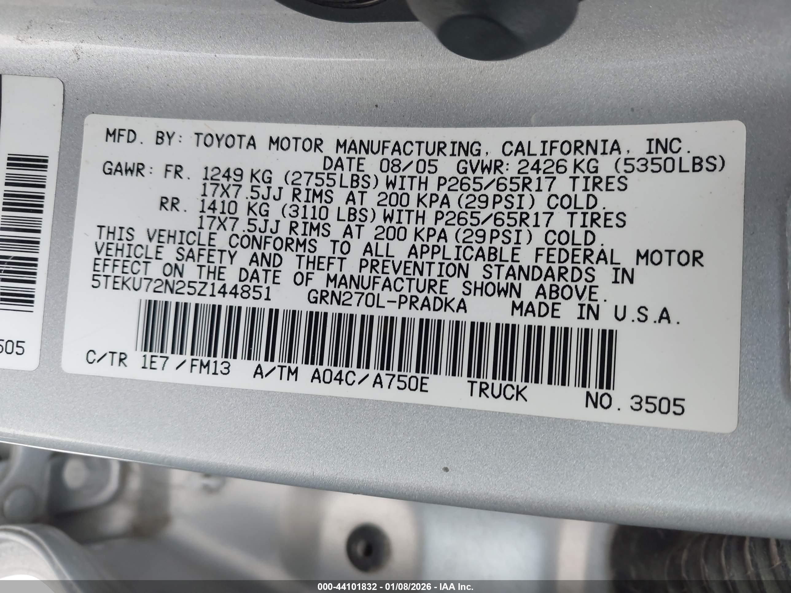 TOYOTA TACOMA image 9