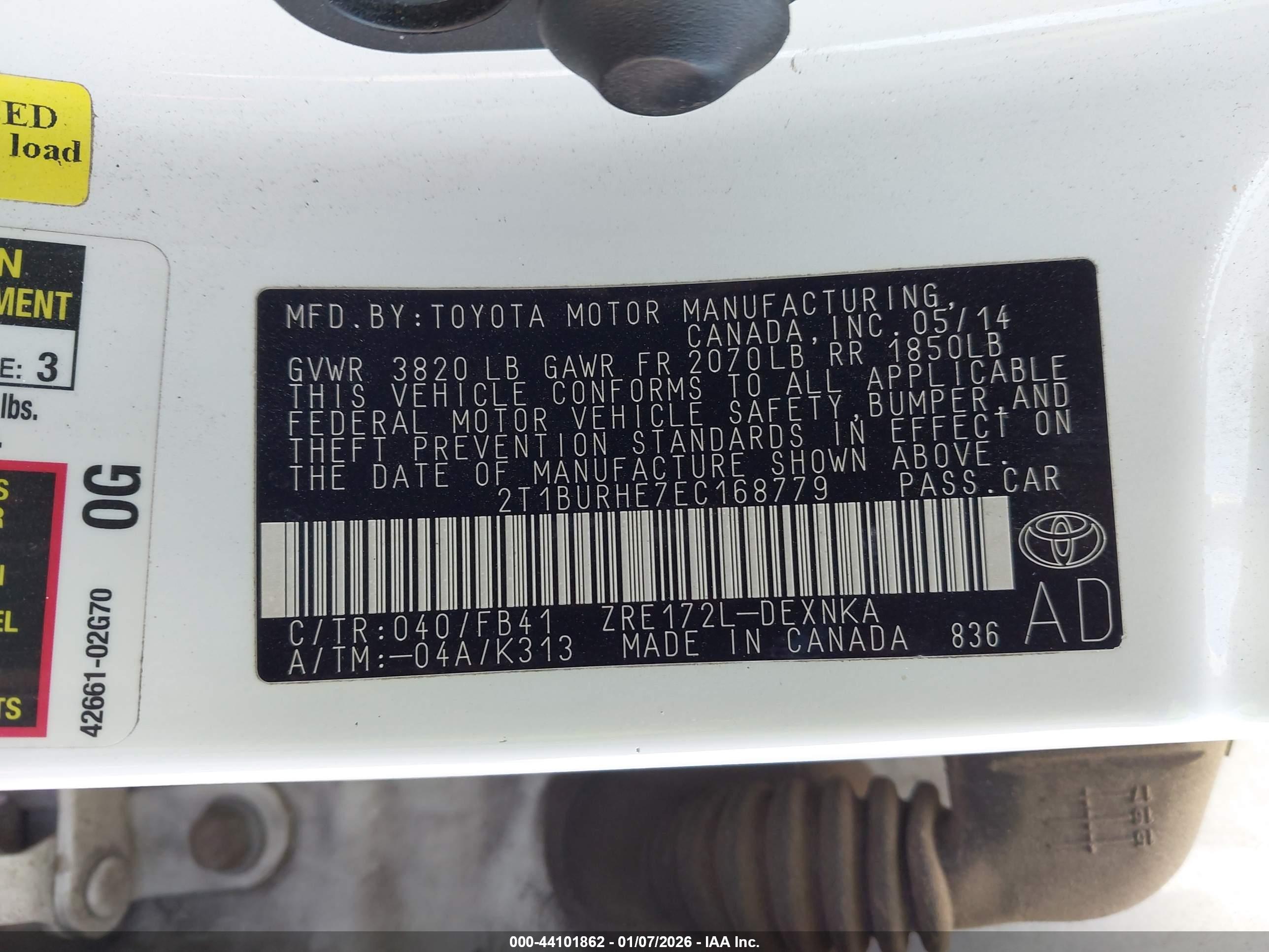 TOYOTA COROLLA image 9