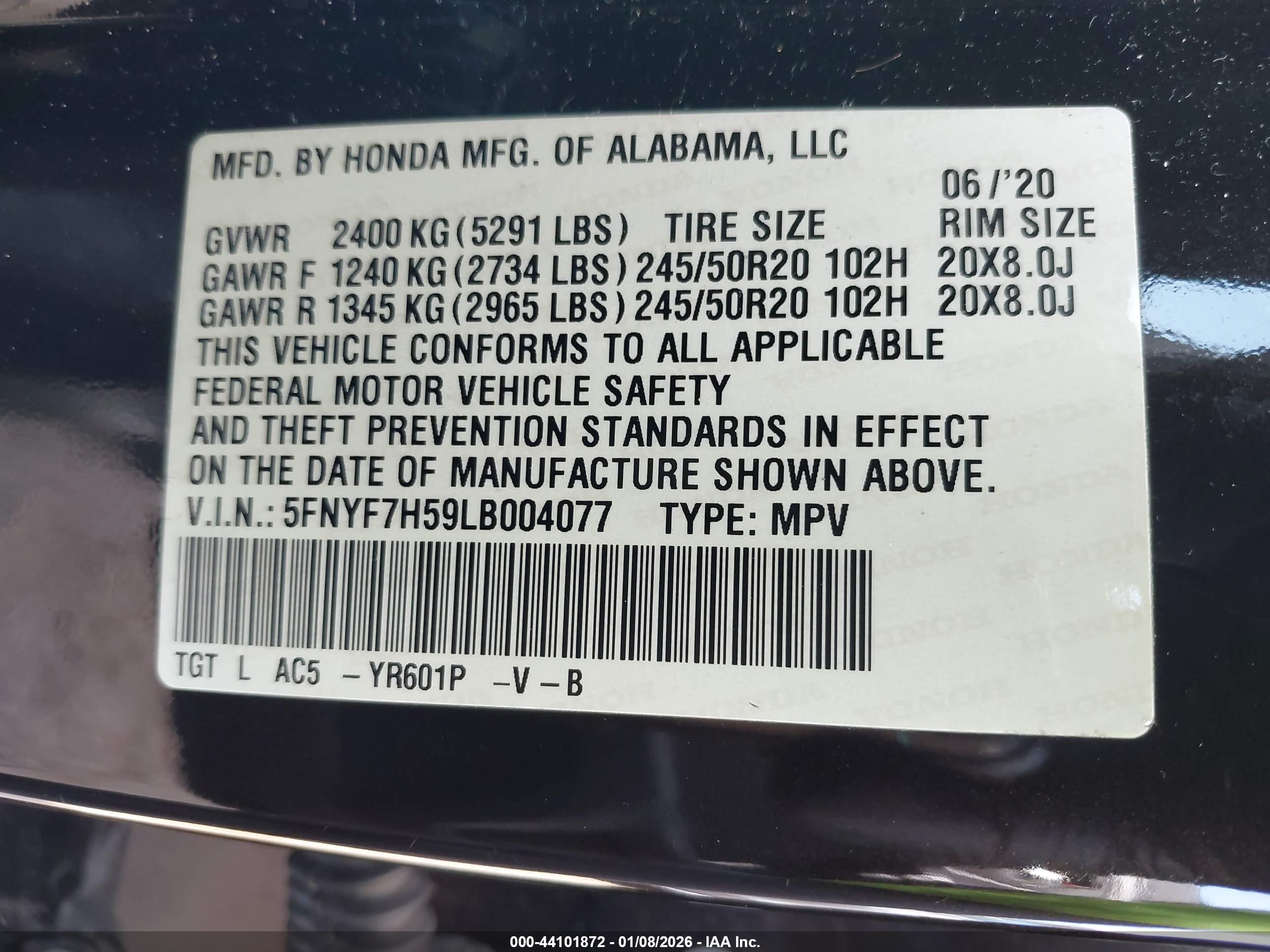 HONDA PASSPORT image 9