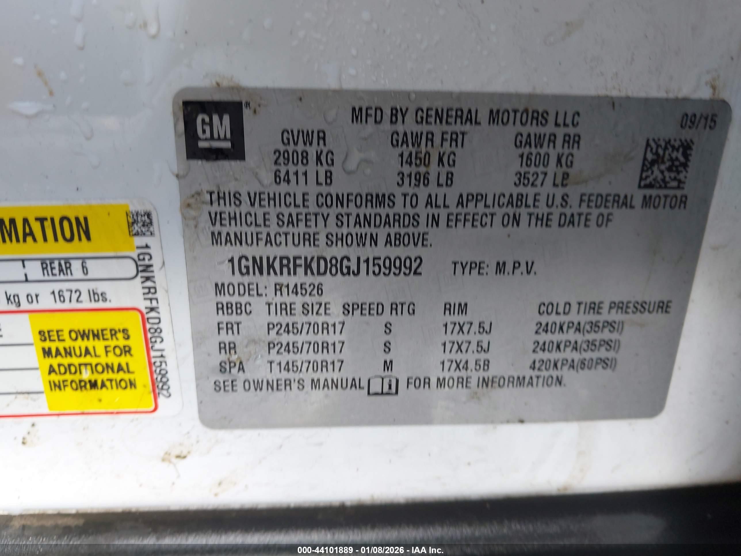 CHEVROLET TRAVERSE image 9