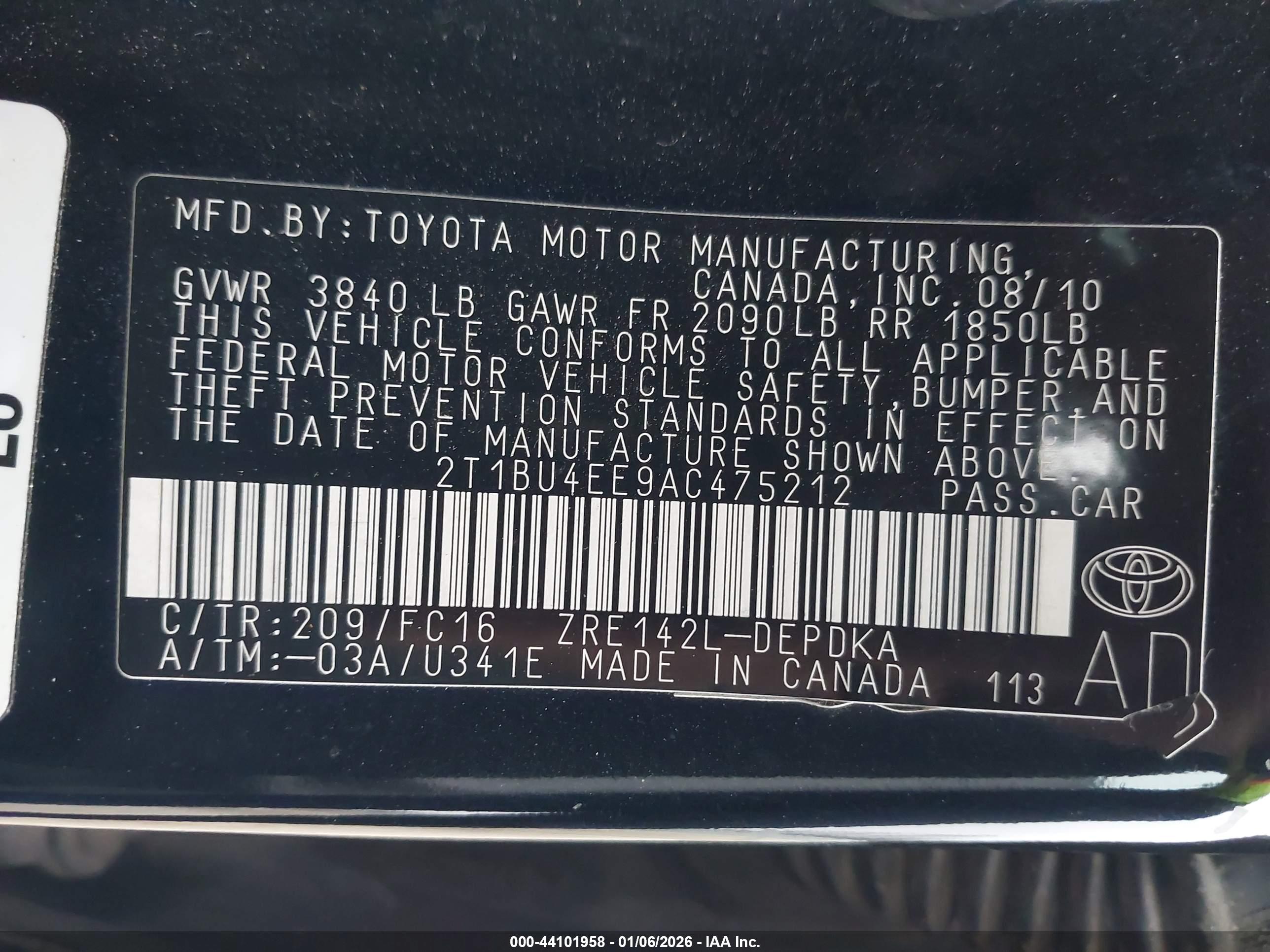 TOYOTA COROLLA image 9