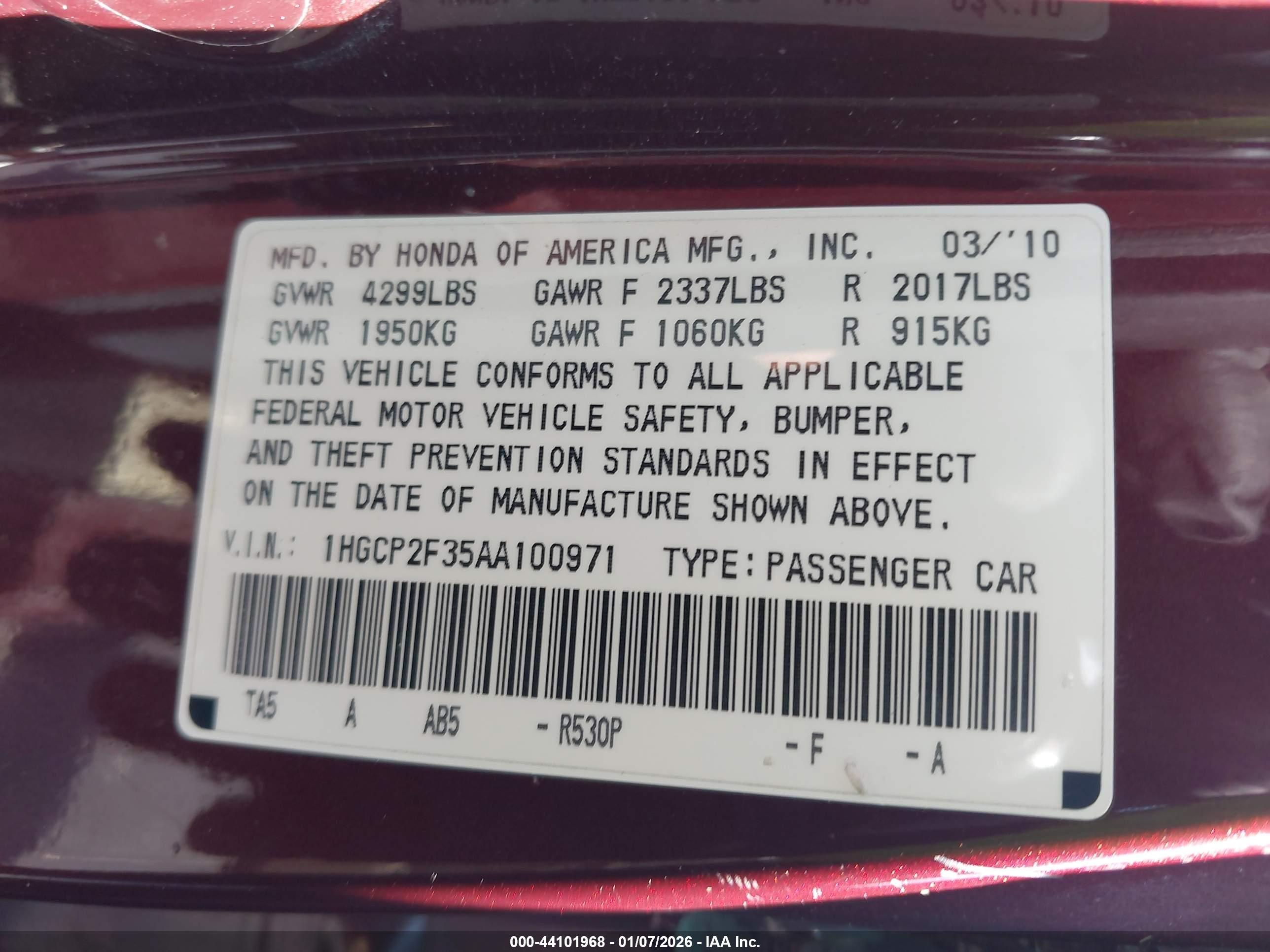 HONDA ACCORD image 9