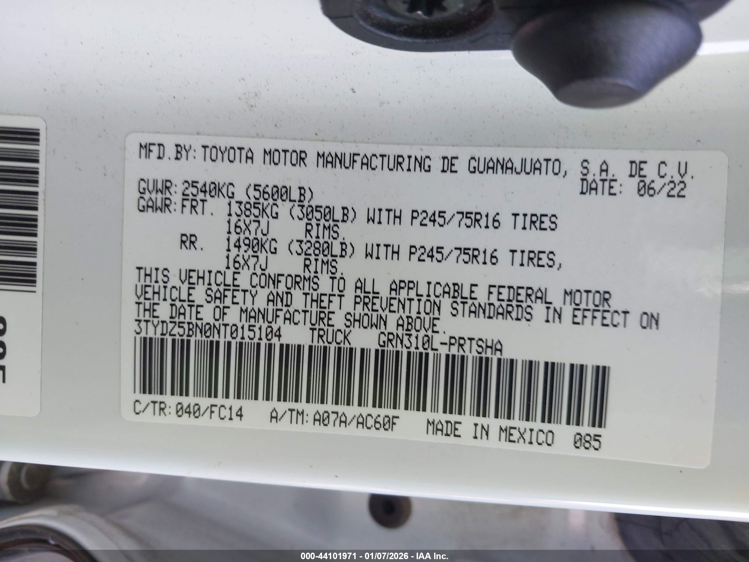 TOYOTA TACOMA image 9