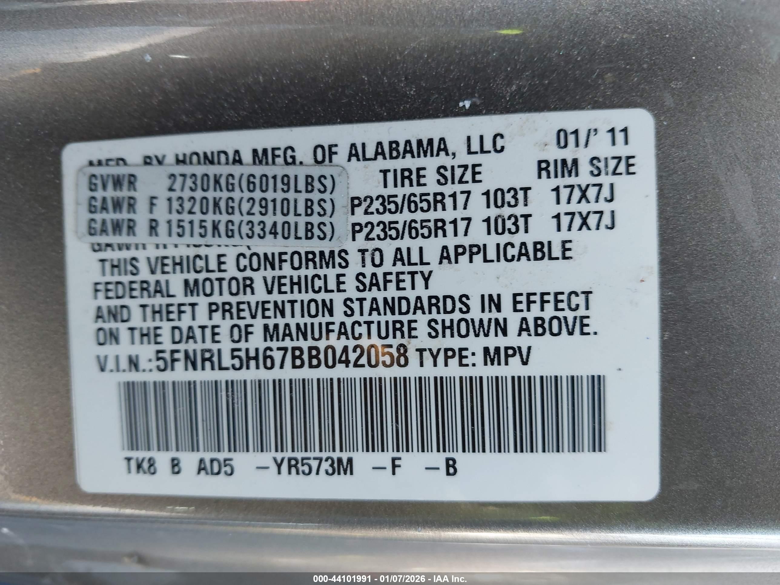 HONDA ODYSSEY image 9