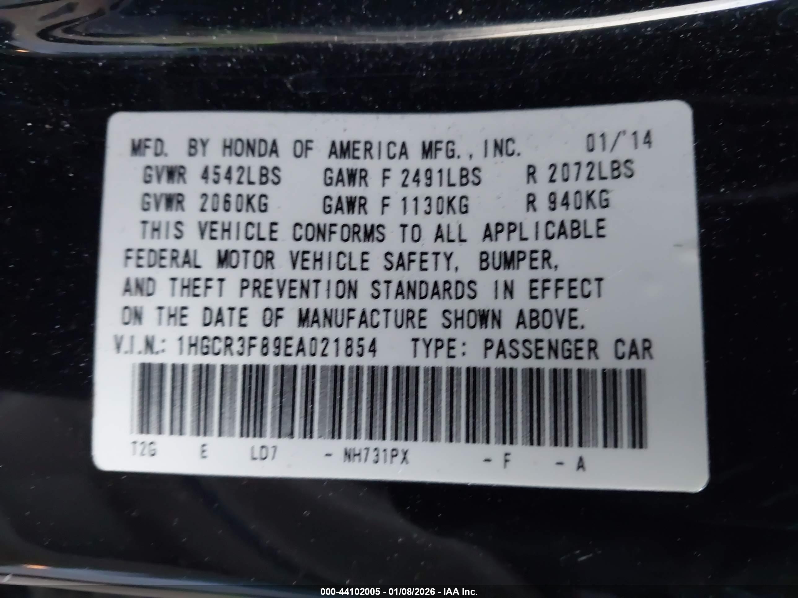 HONDA ACCORD image 9