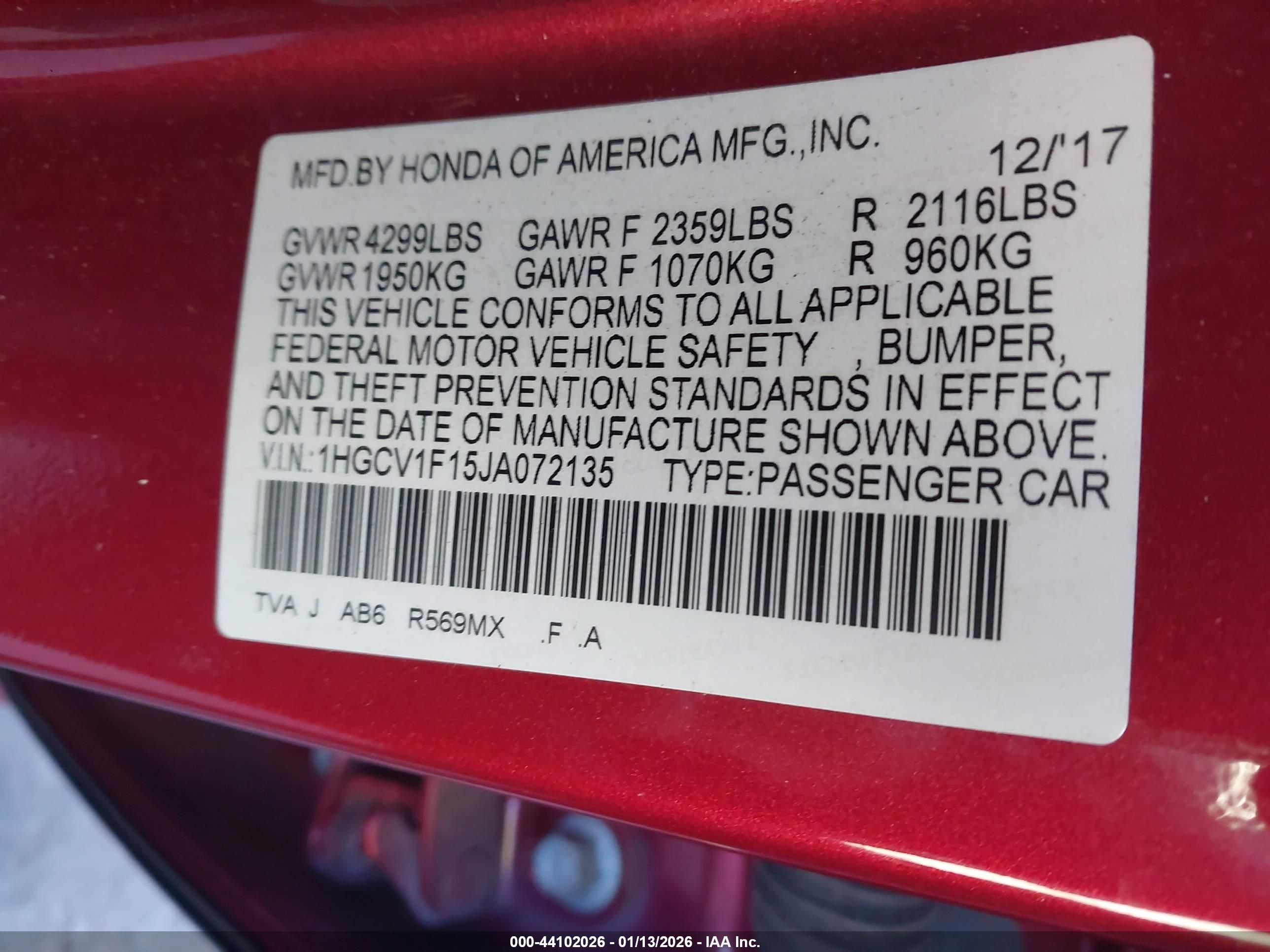 HONDA ACCORD image 9