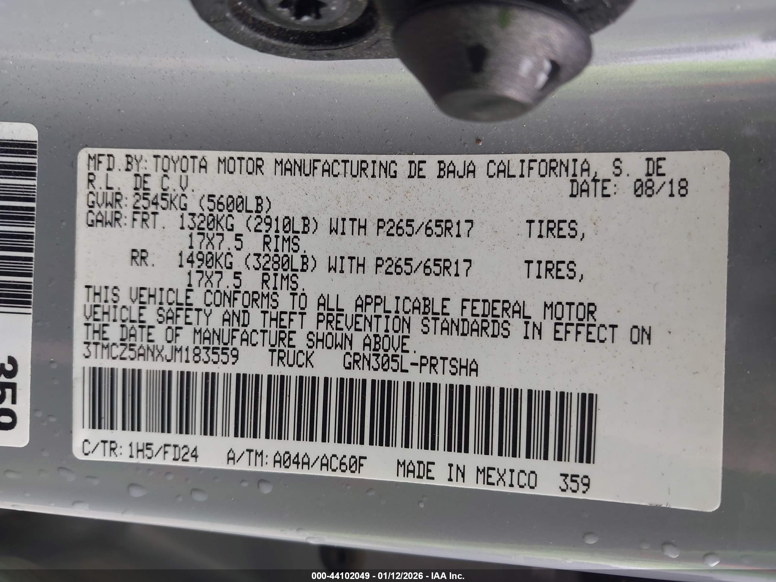 TOYOTA TACOMA image 9