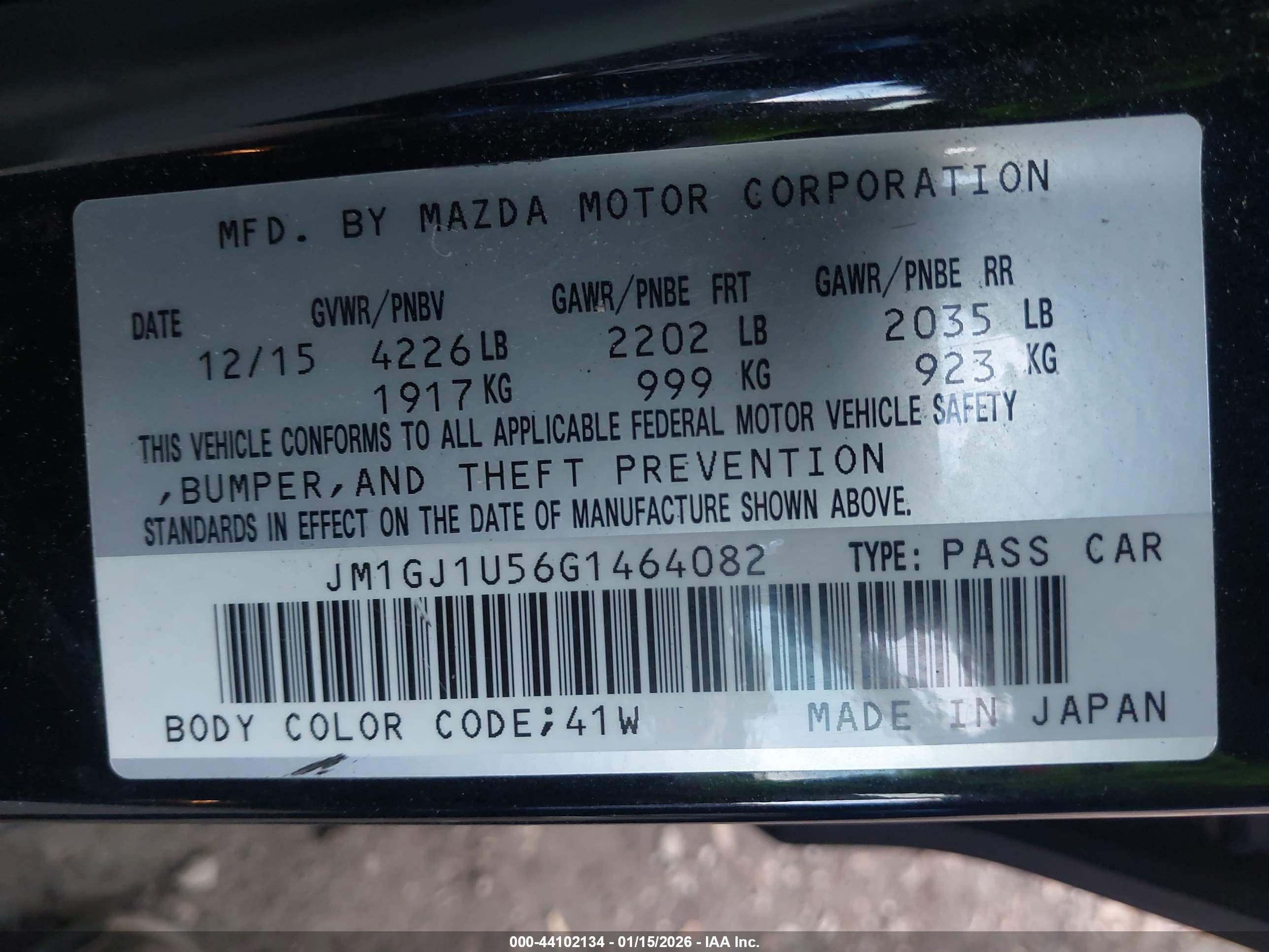 MAZDA MAZDA6 image 9