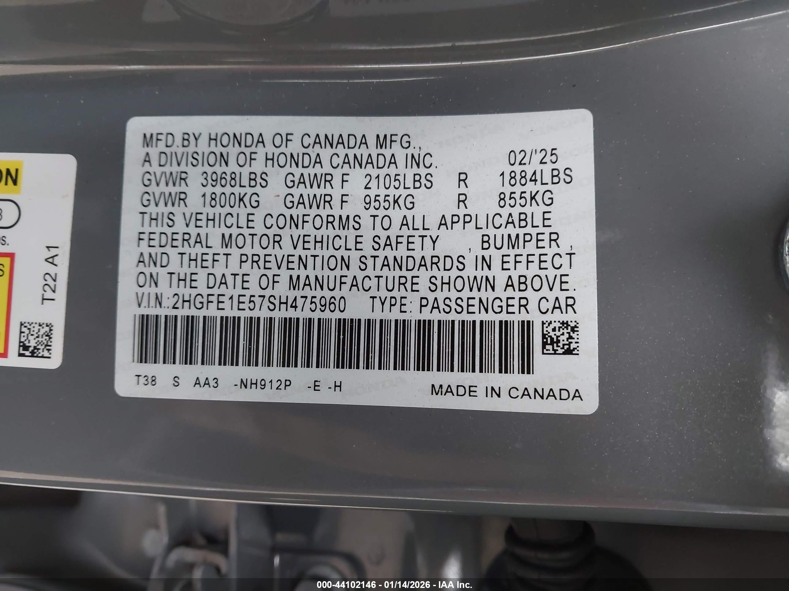 HONDA CIVIC image 9