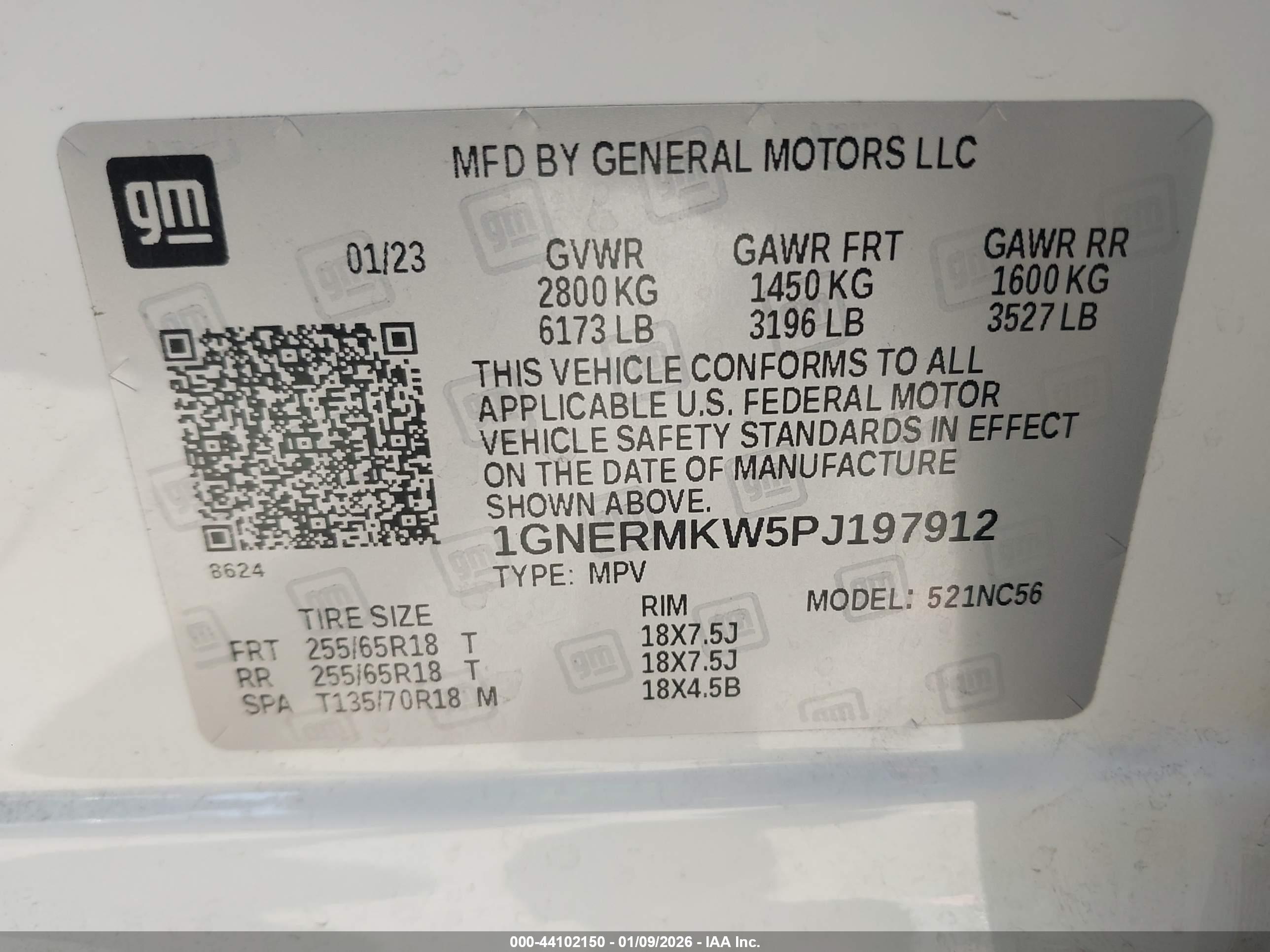 CHEVROLET TRAVERSE image 9