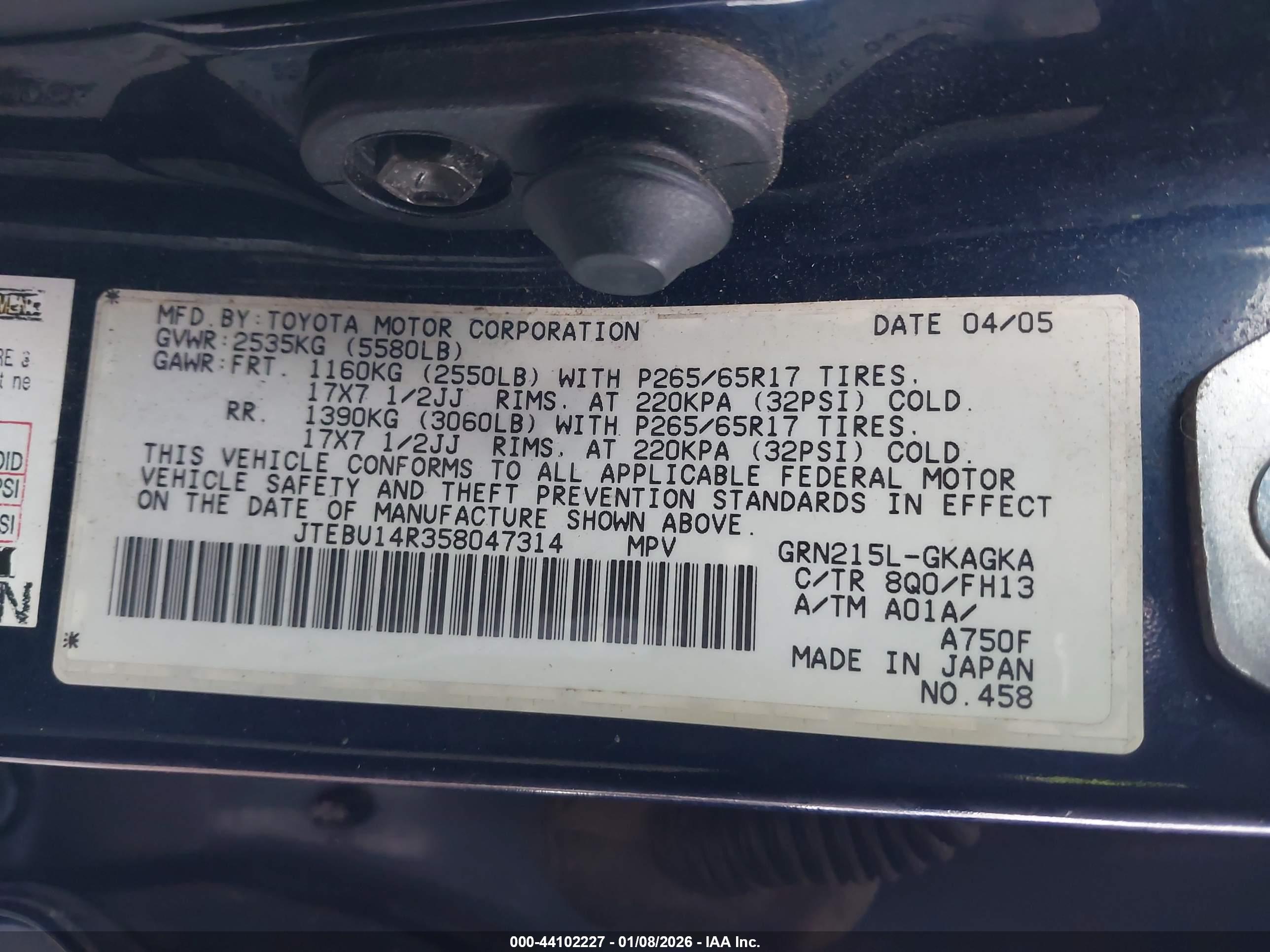 TOYOTA 4RUNNER image 9