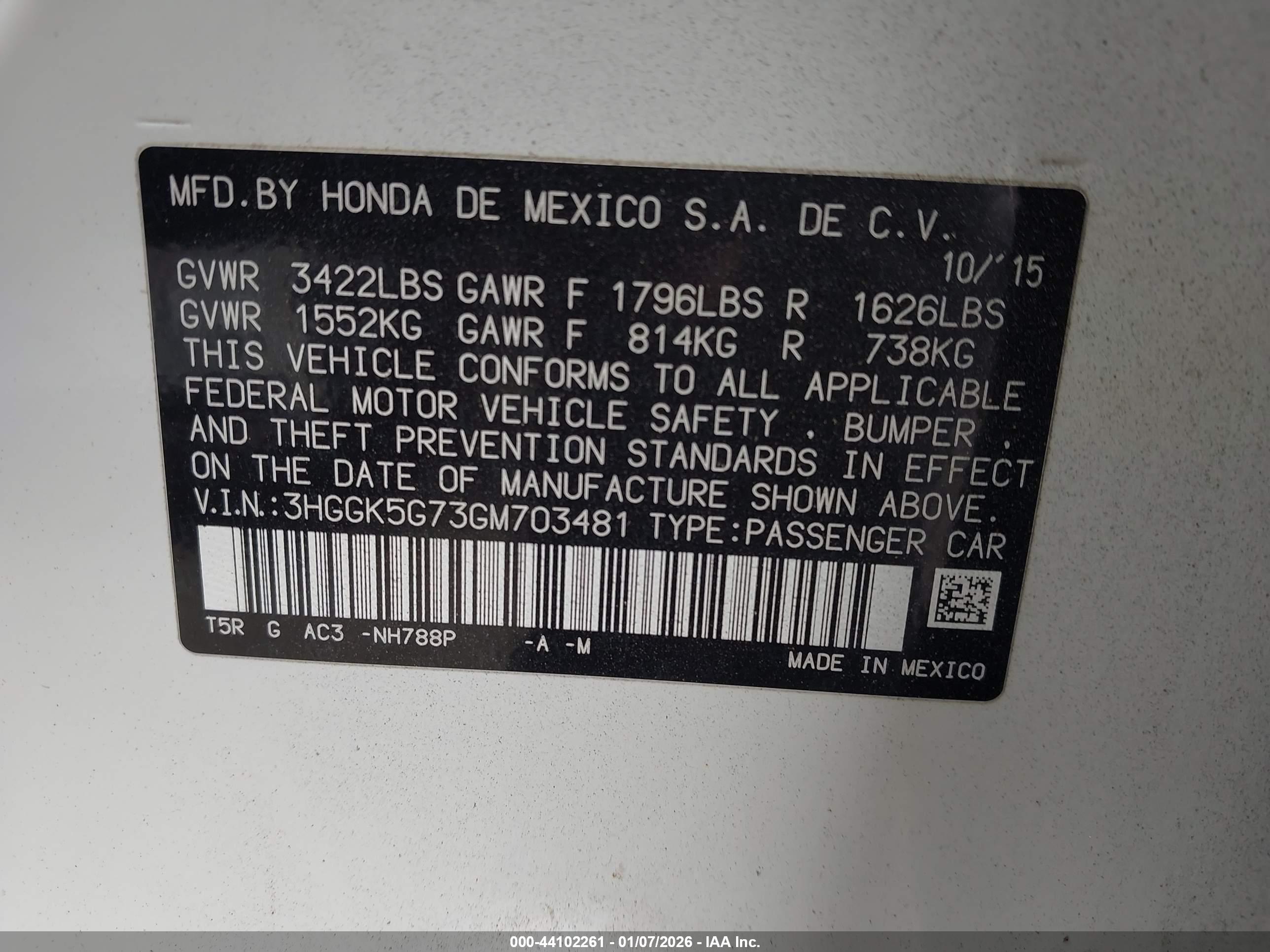 HONDA FIT image 9