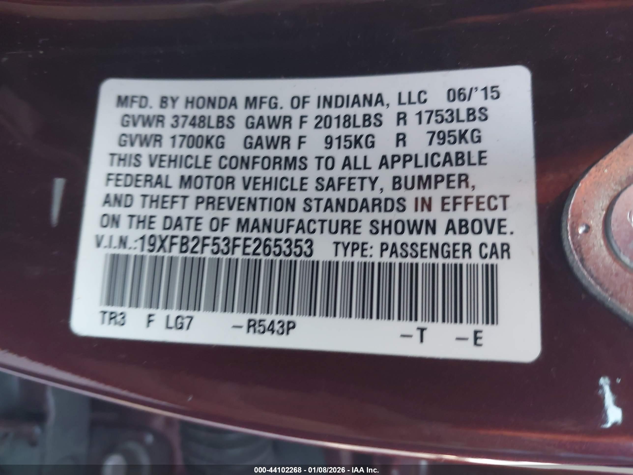 HONDA CIVIC image 9