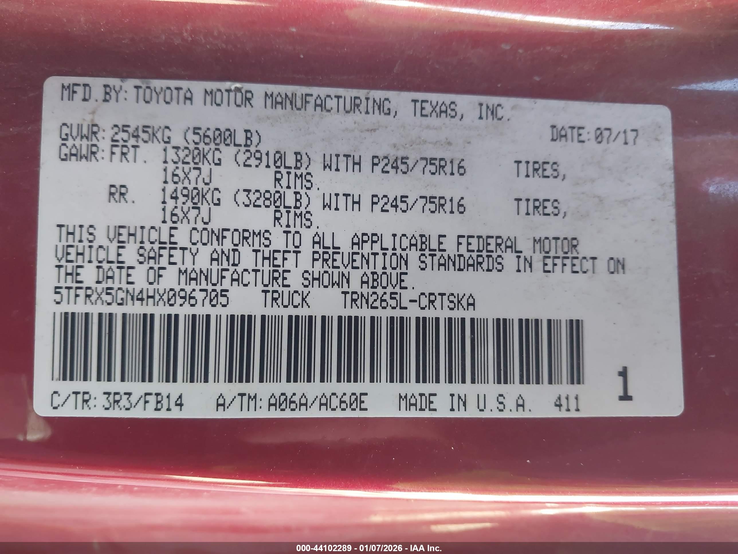 TOYOTA TACOMA image 9