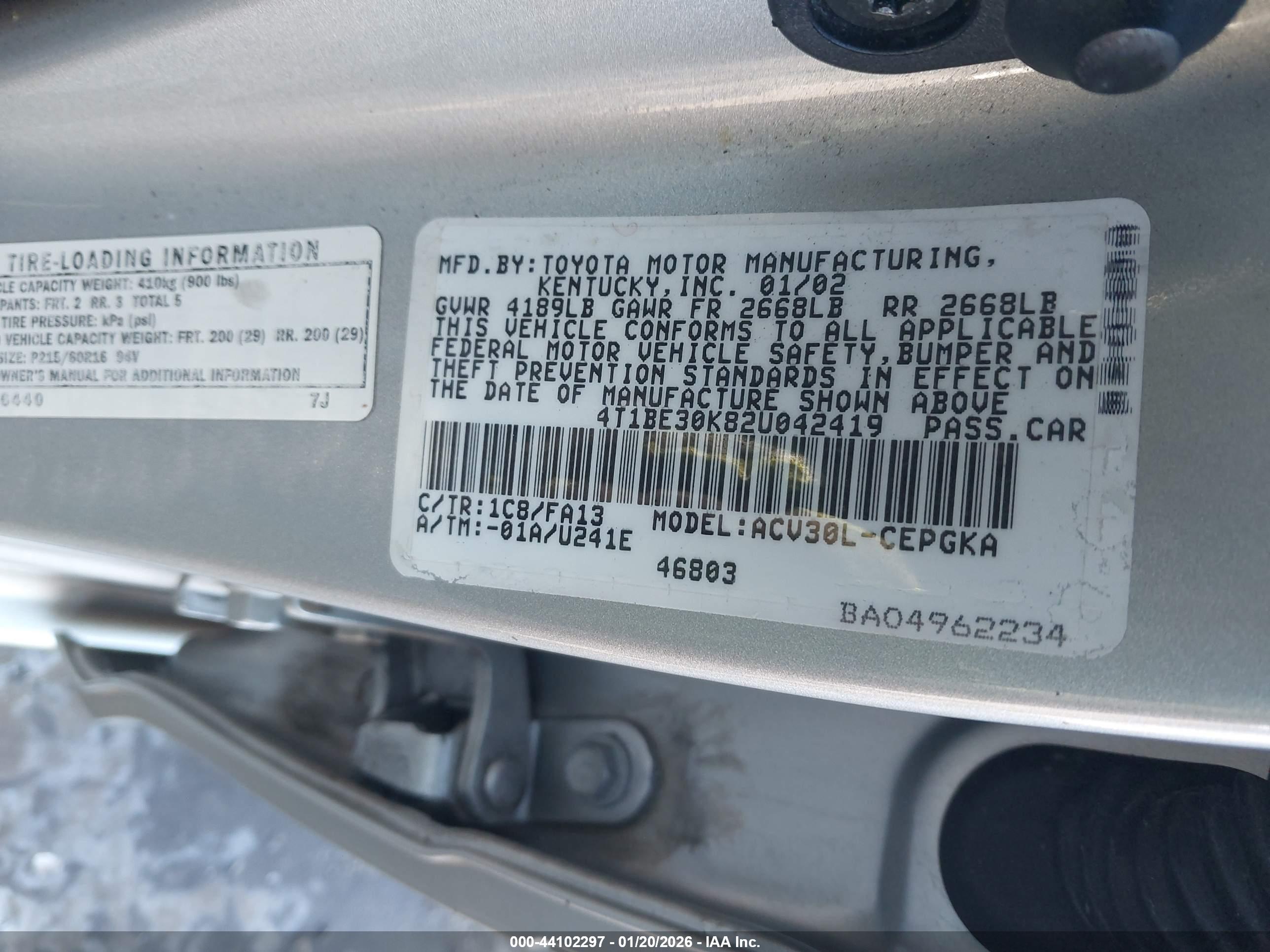 TOYOTA CAMRY image 9