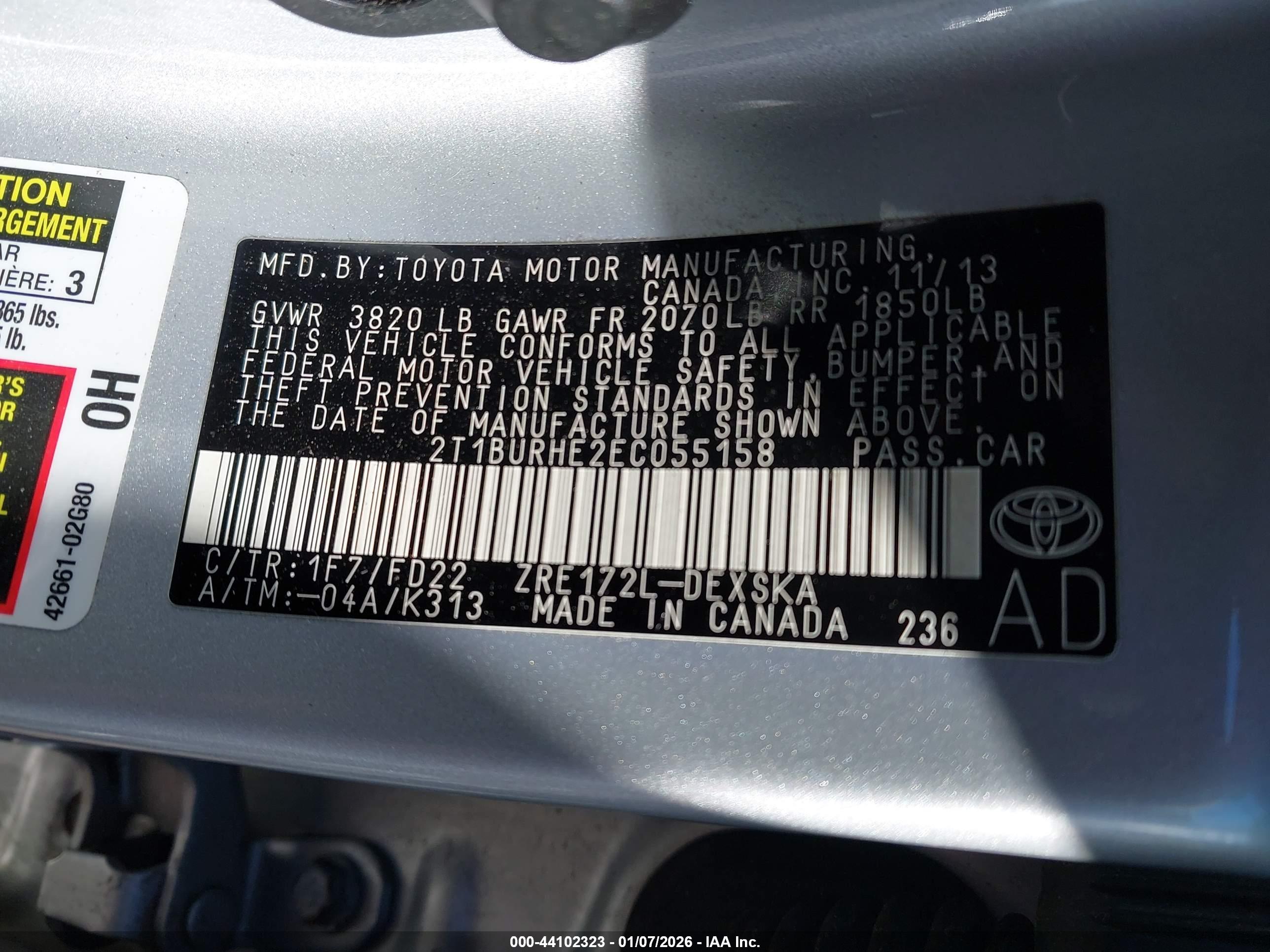 TOYOTA COROLLA image 9