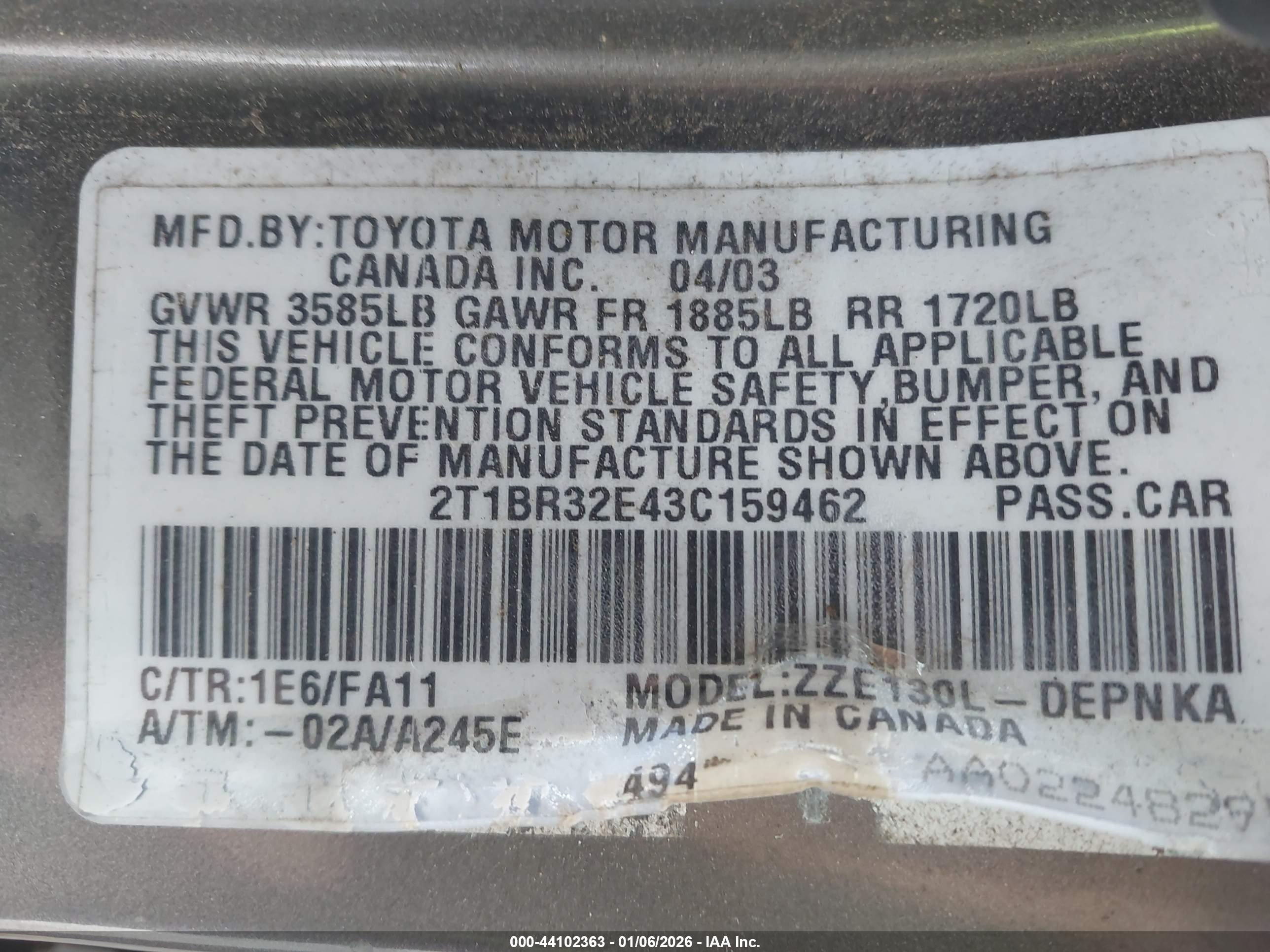 TOYOTA COROLLA image 9