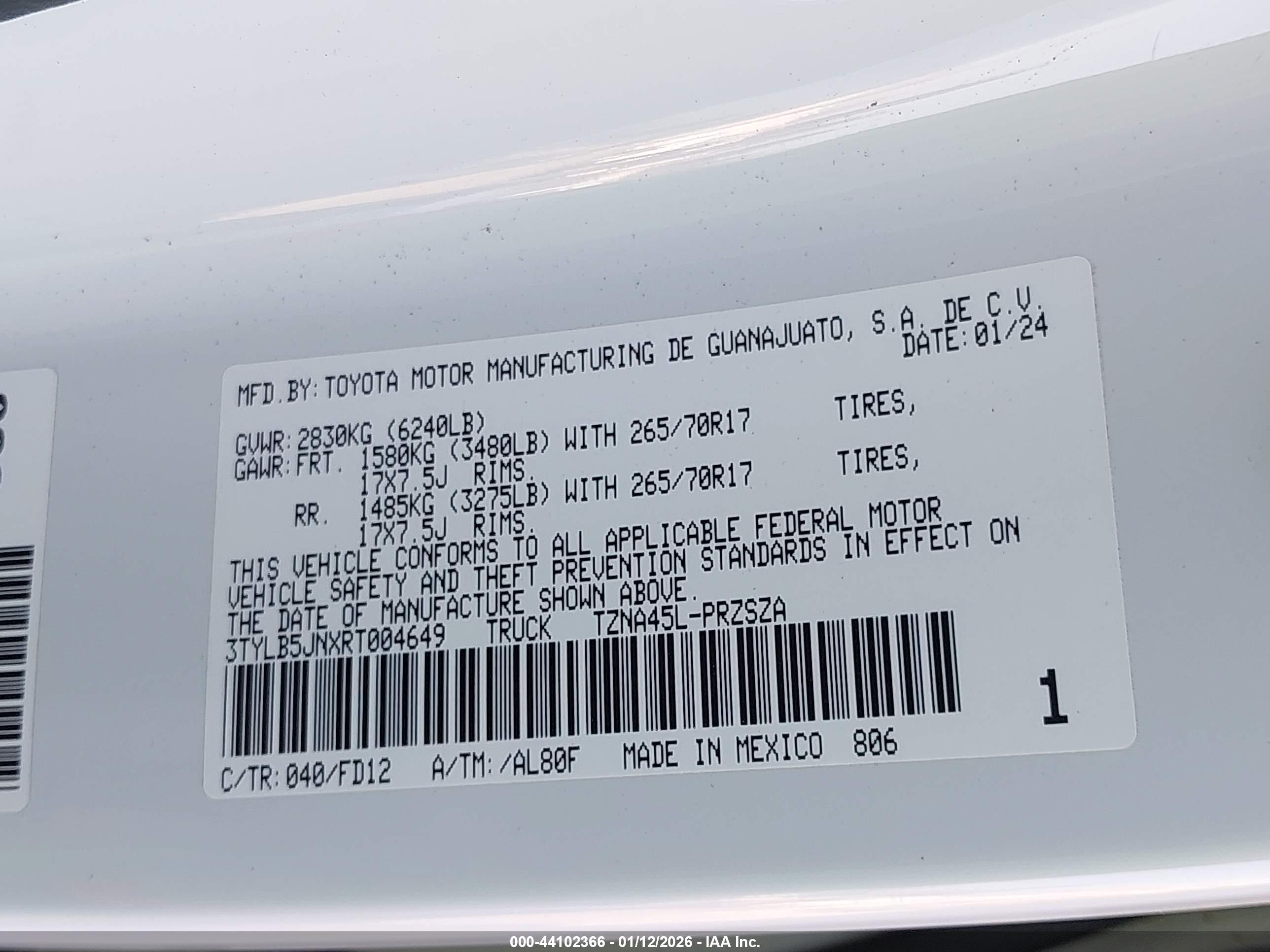 TOYOTA TACOMA image 9