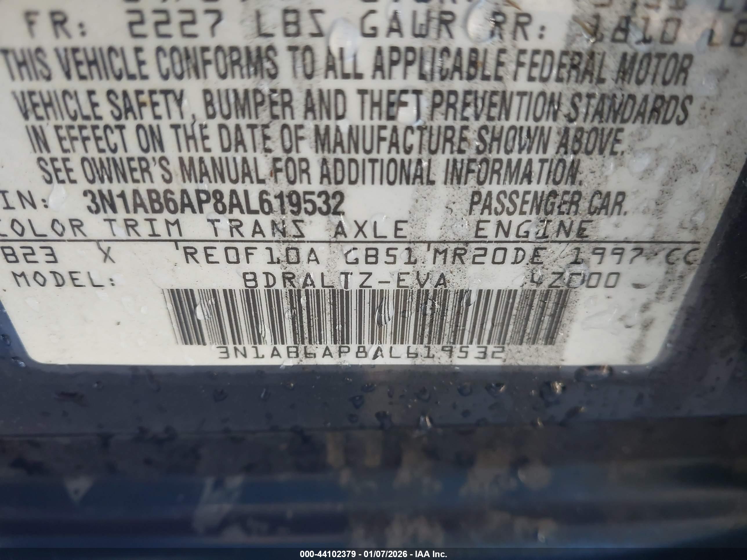 NISSAN SENTRA image 9