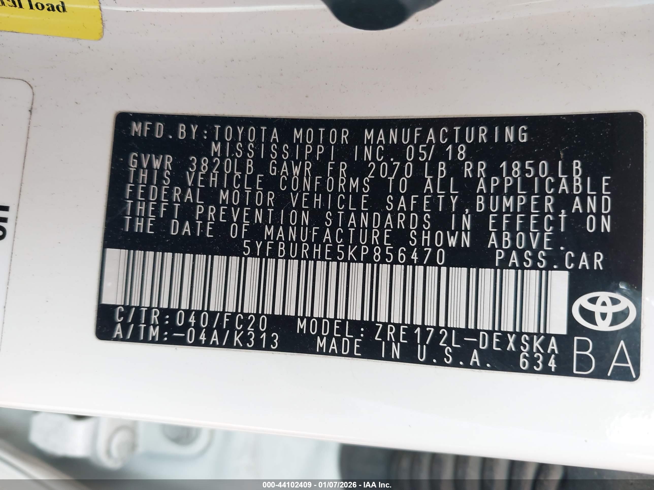 TOYOTA COROLLA image 9