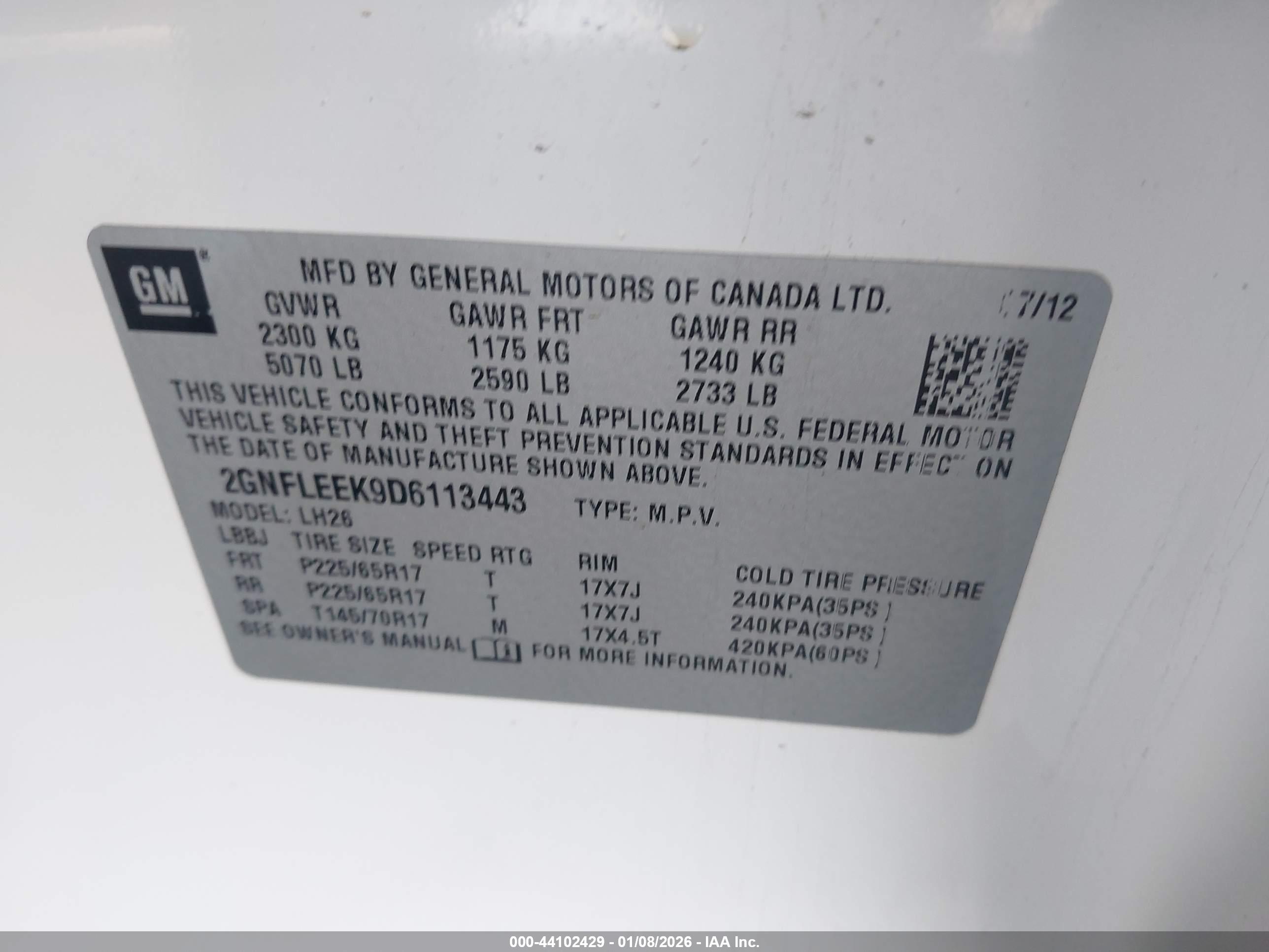 CHEVROLET EQUINOX image 9