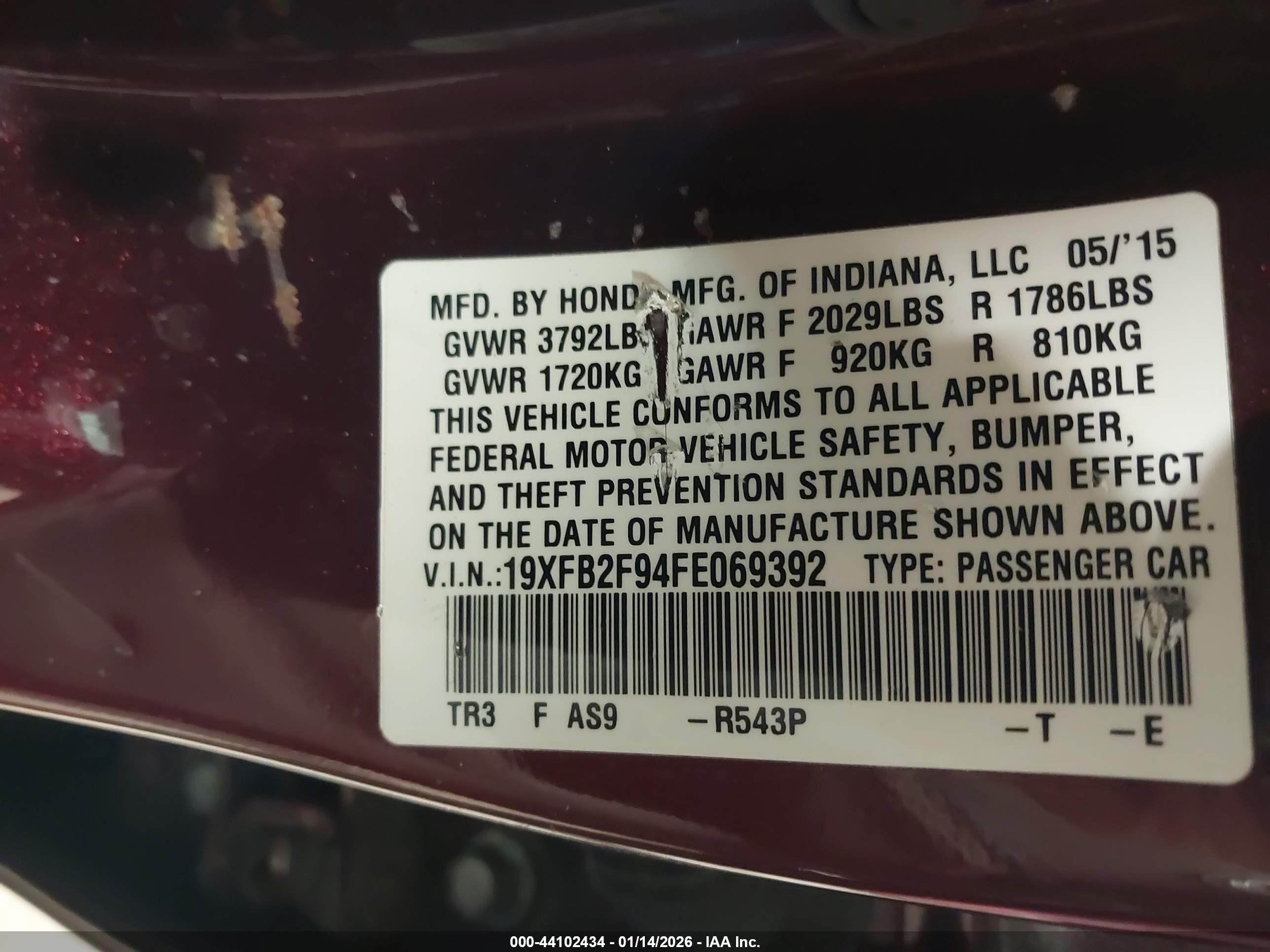 HONDA CIVIC image 9