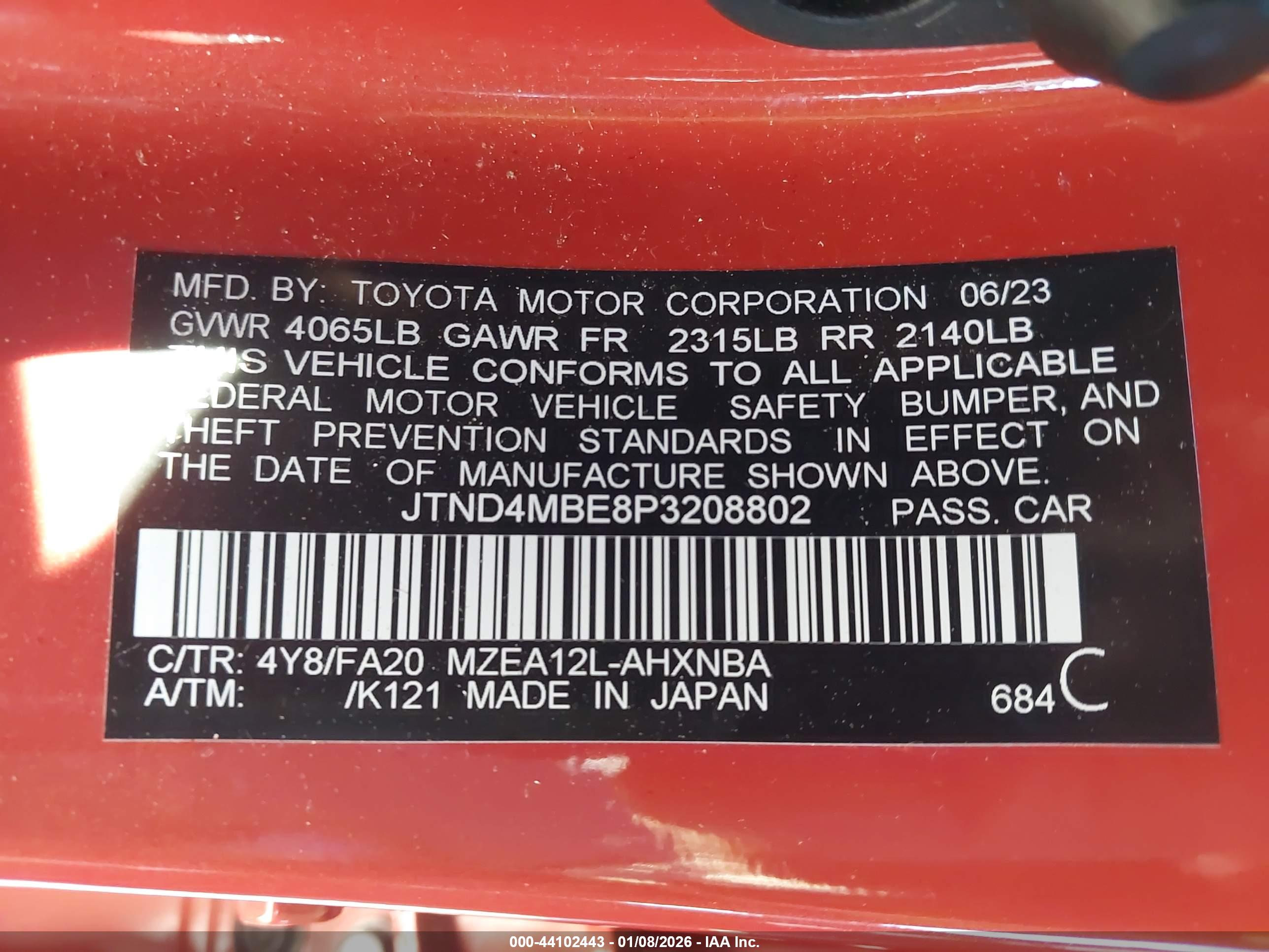 TOYOTA COROLLA image 9