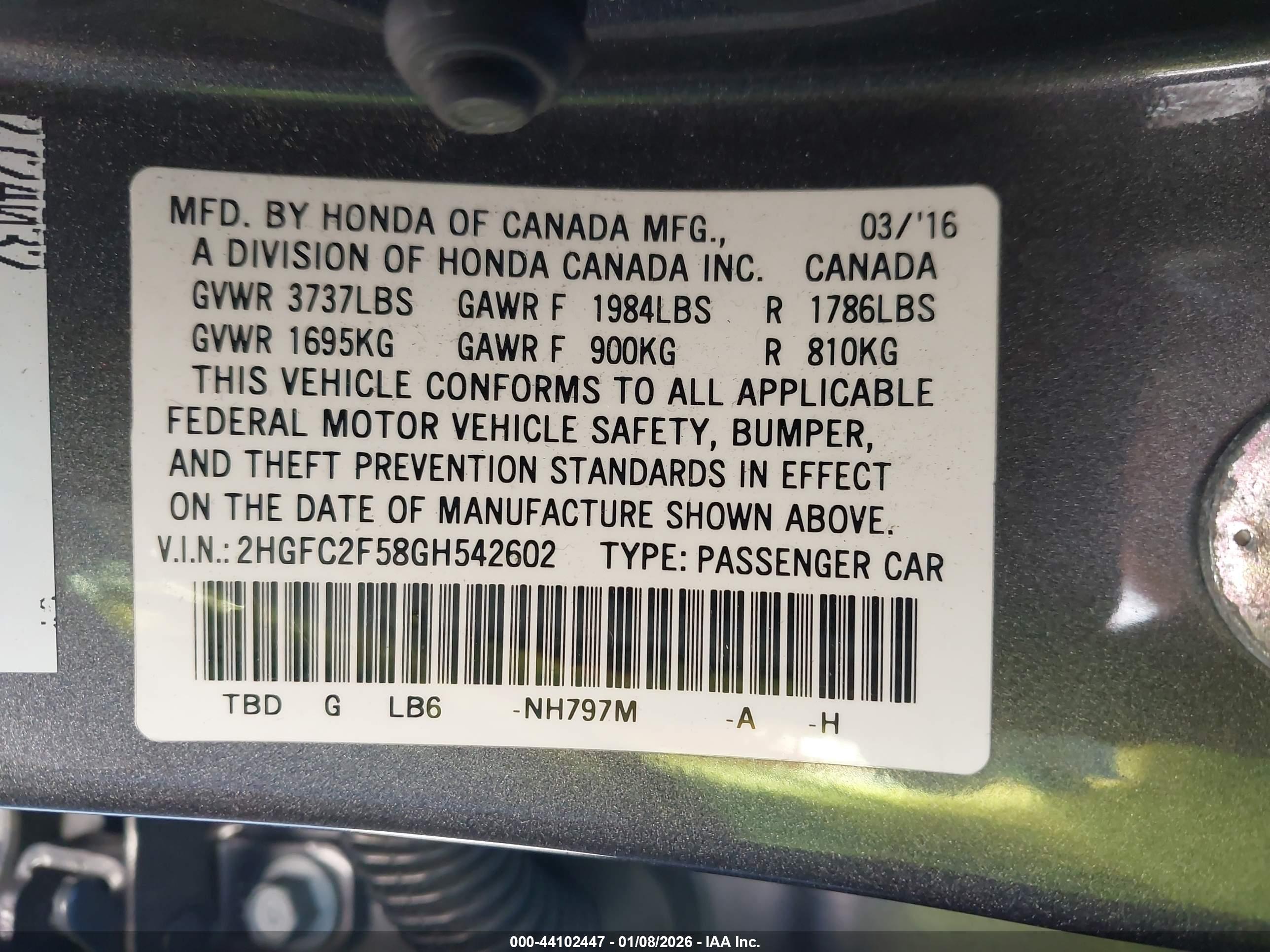 HONDA CIVIC image 9